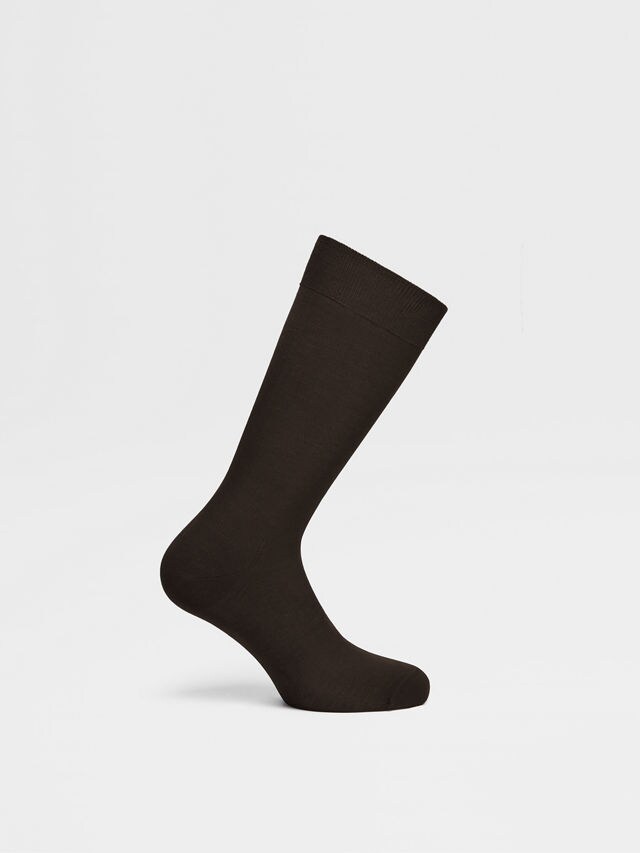 Dark Grey Cotton Socks Product detail photo #2