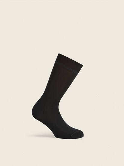 な*ん様 Ermenegildo Zegna ミドル丈 ソックス コットン 8本 Black Cotton Socks SS26 33993108 | Zegna US