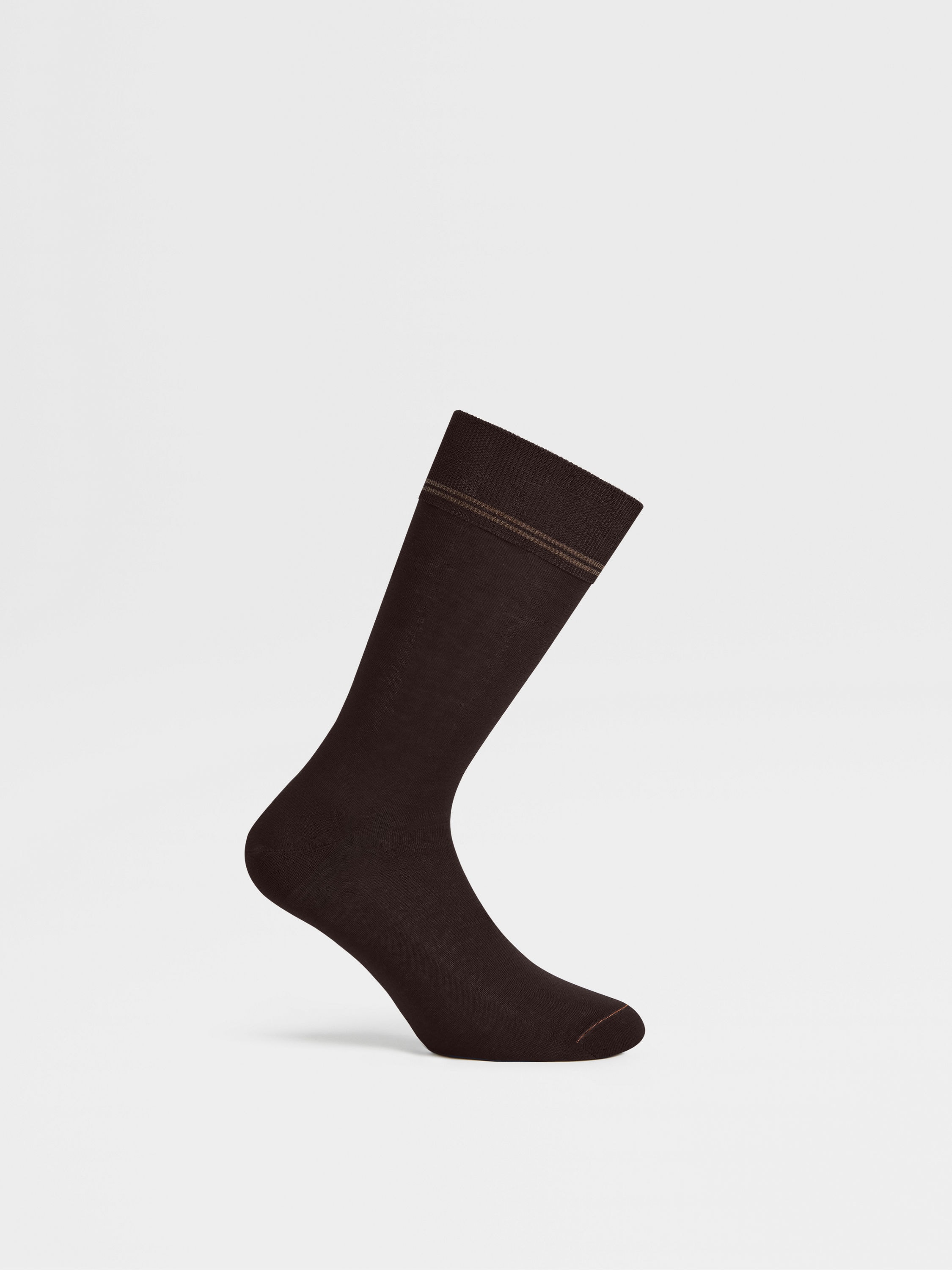 Brown Cotton Socks Product detail photo #2