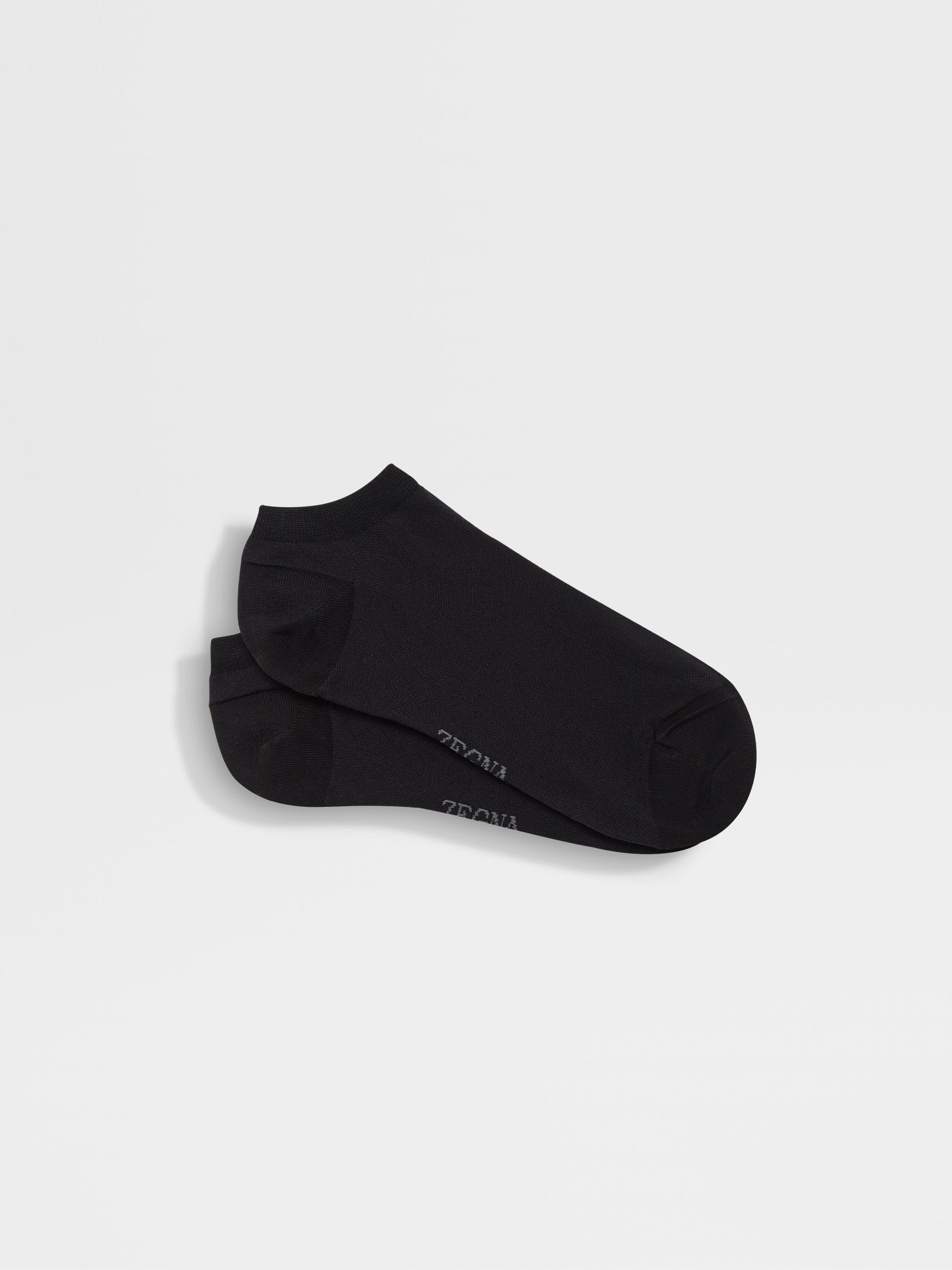 Black Cotton Blend Socks 