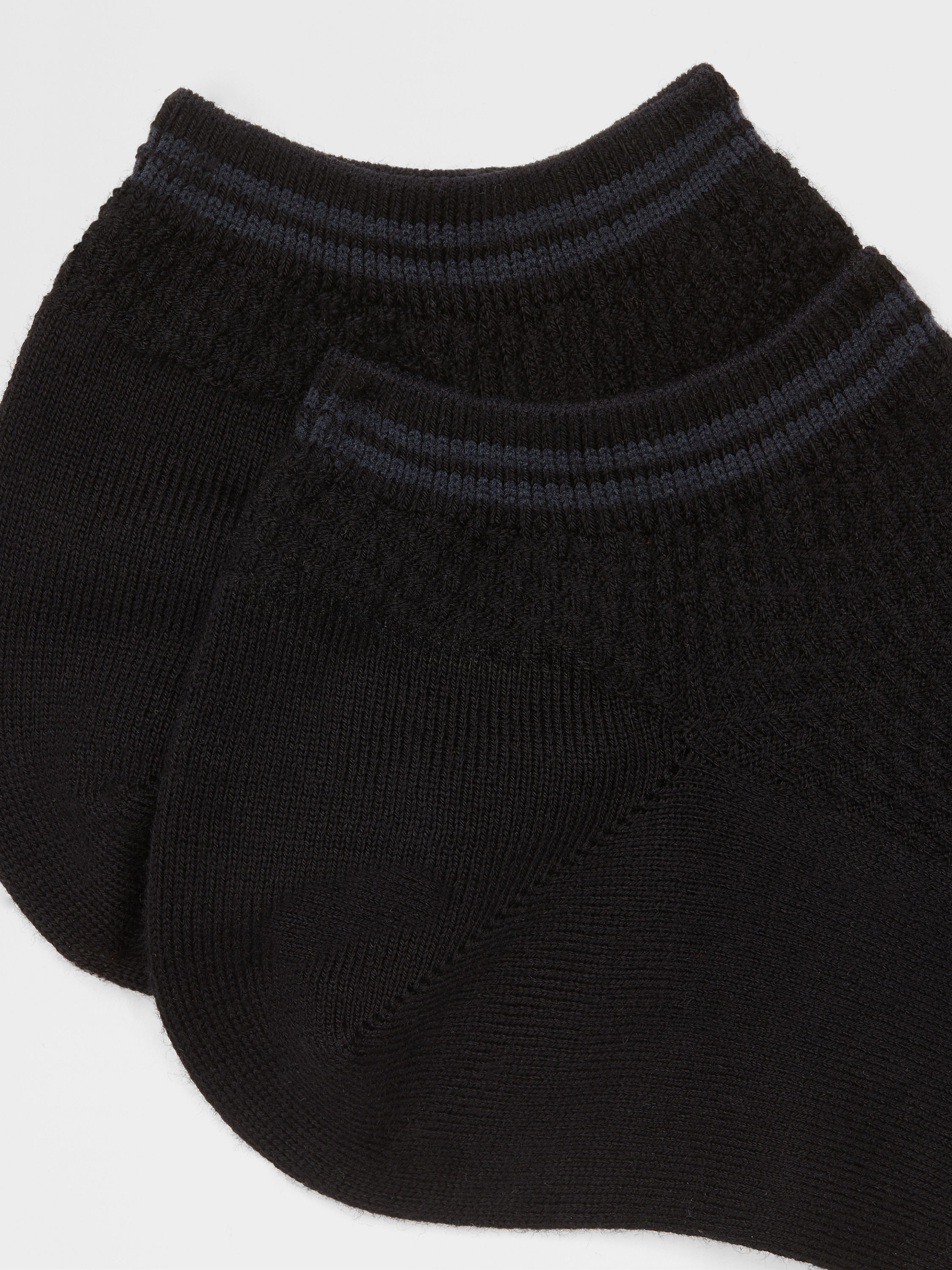 Black Cotton Blend Socks Product detail photo #1
