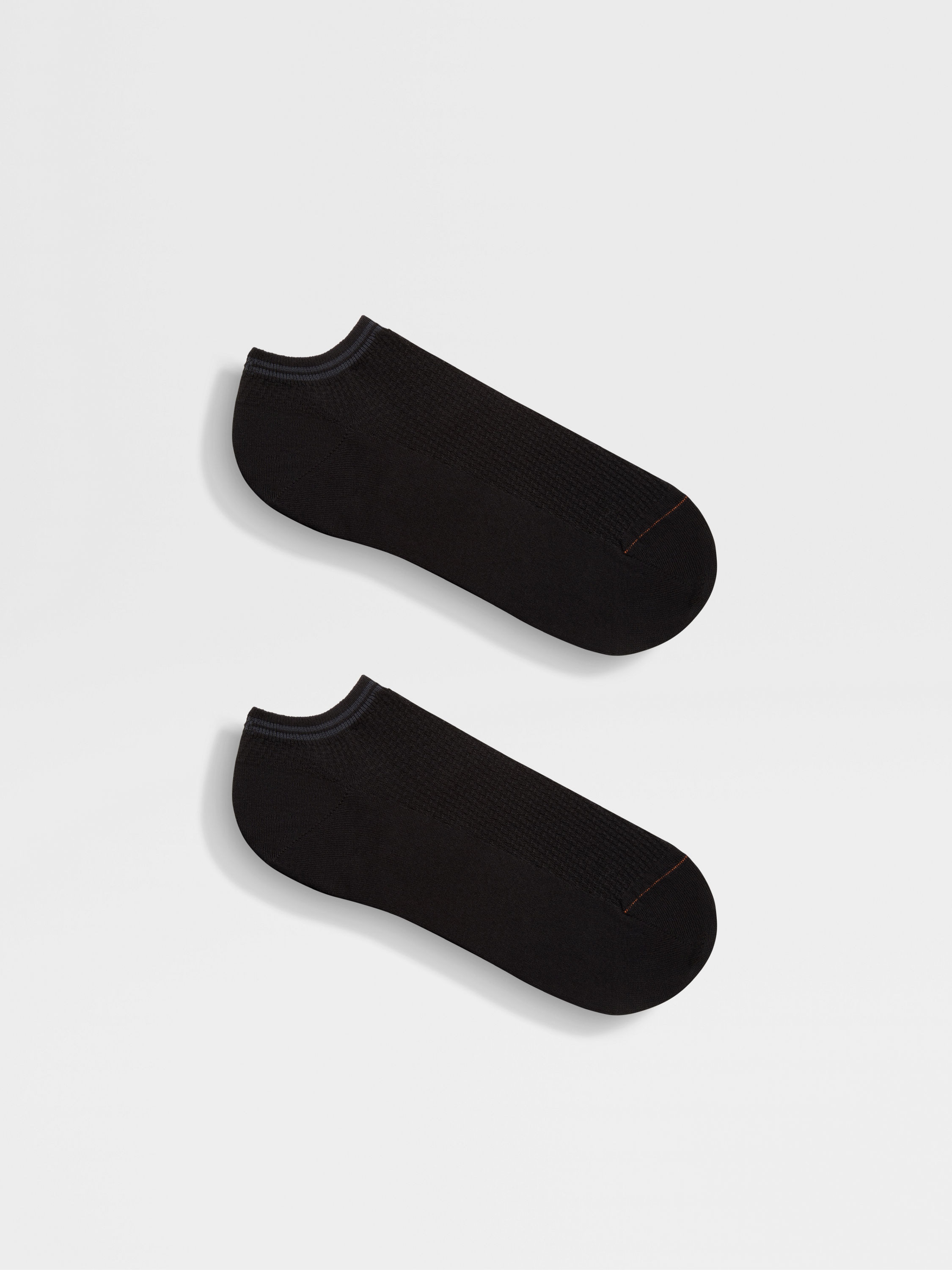 Black Cotton Blend Socks Product detail photo #2