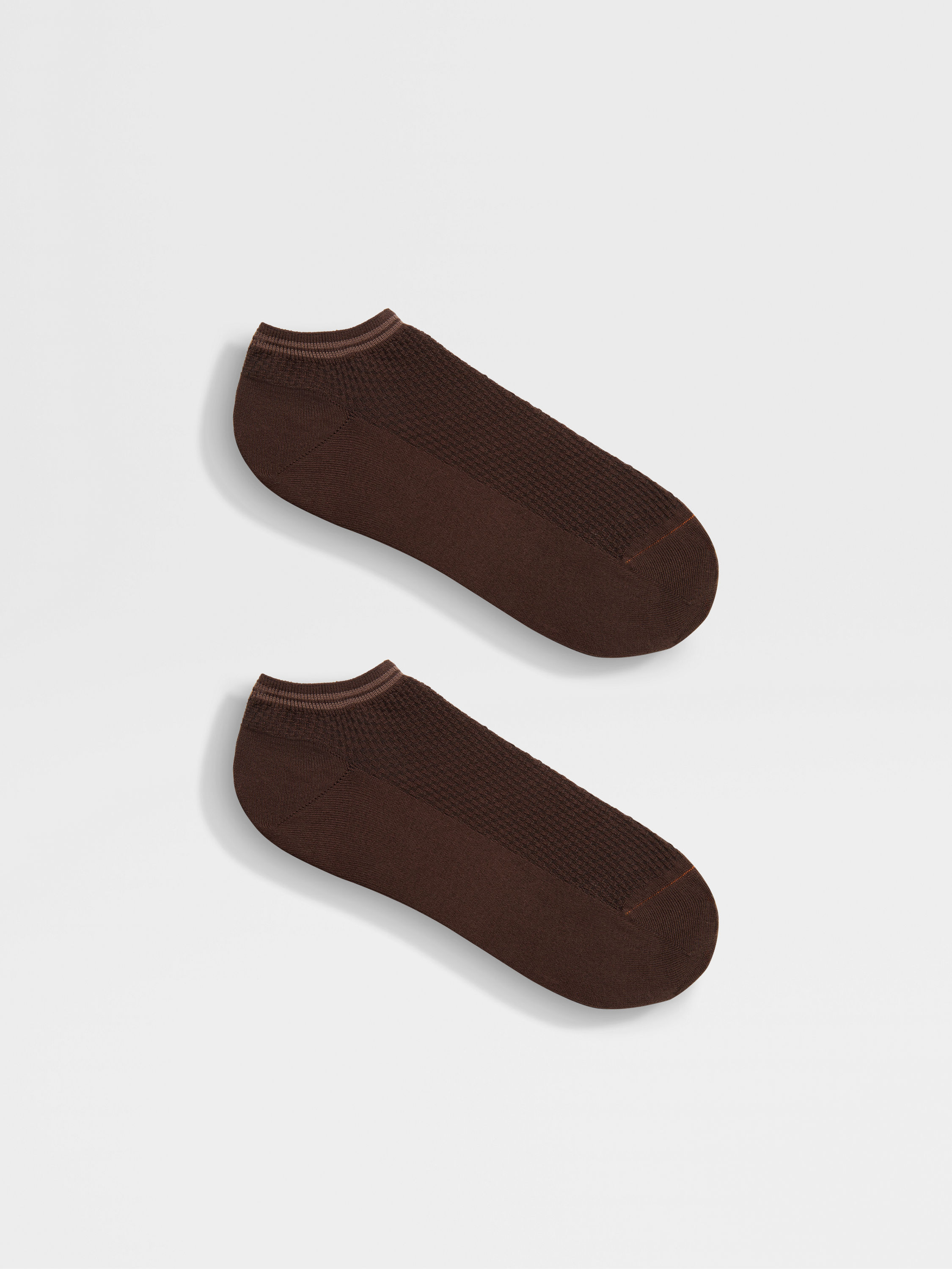 Brown Cotton Blend Socks Product detail photo #2