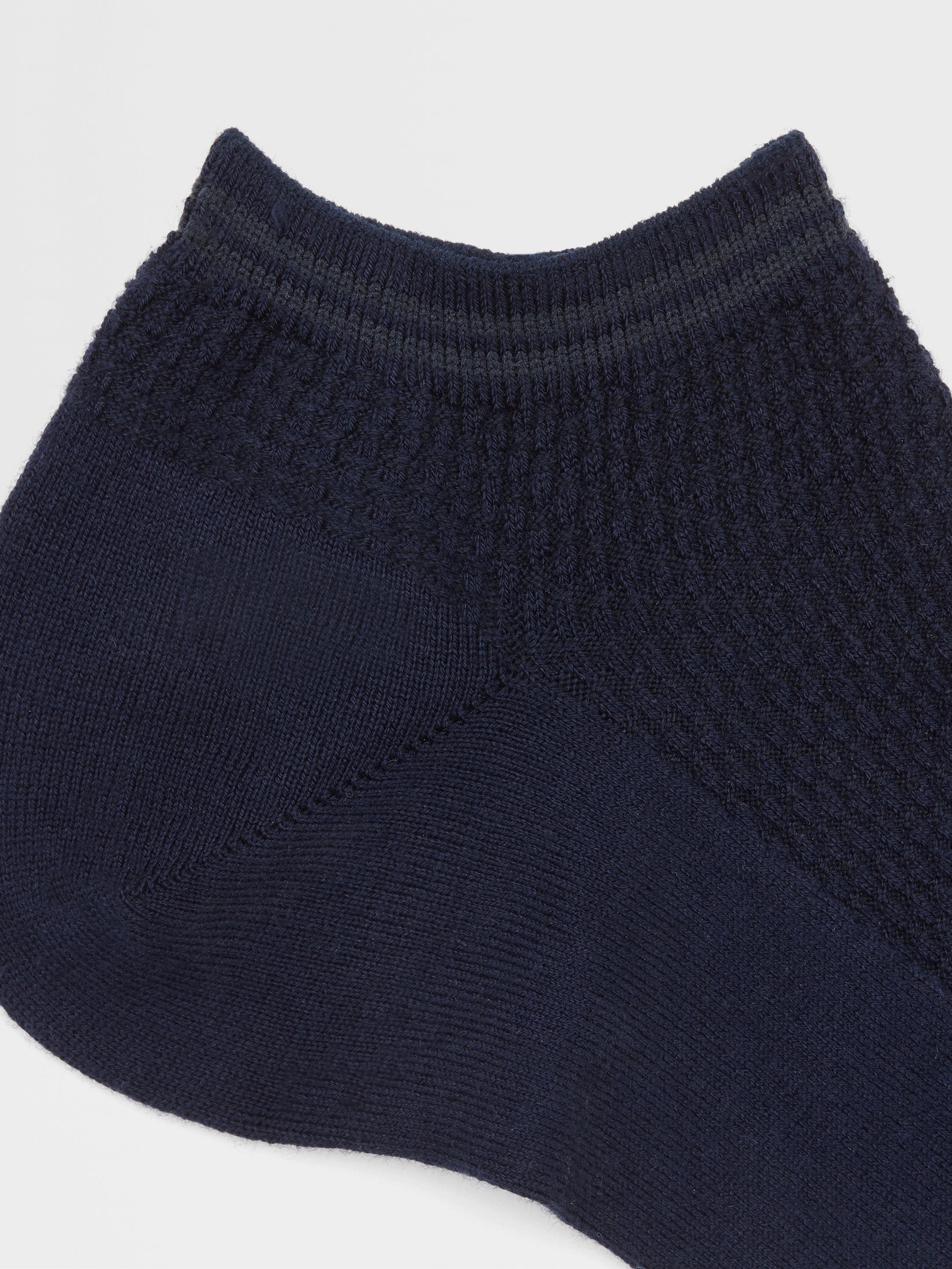 Navy Blue Cotton Blend Socks Product detail photo #1