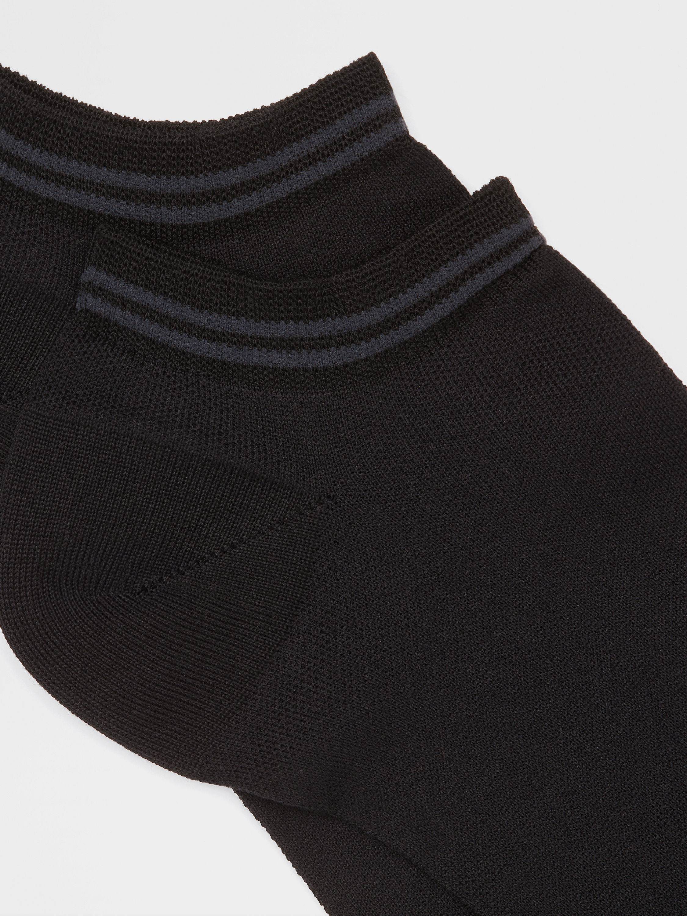 Black Cotton Blend Socks Product detail photo #1