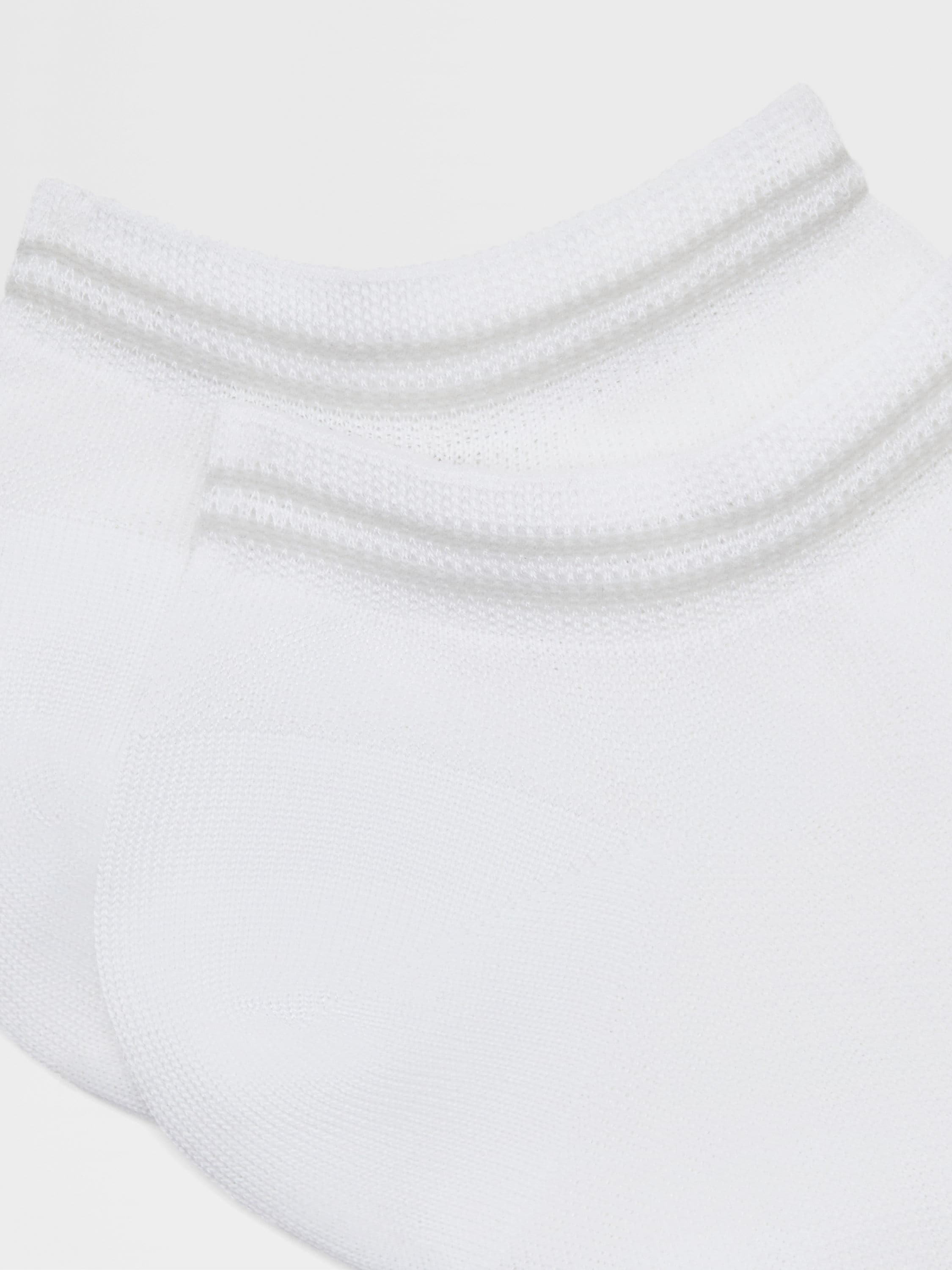 White Cotton Blend Socks Product detail photo #1