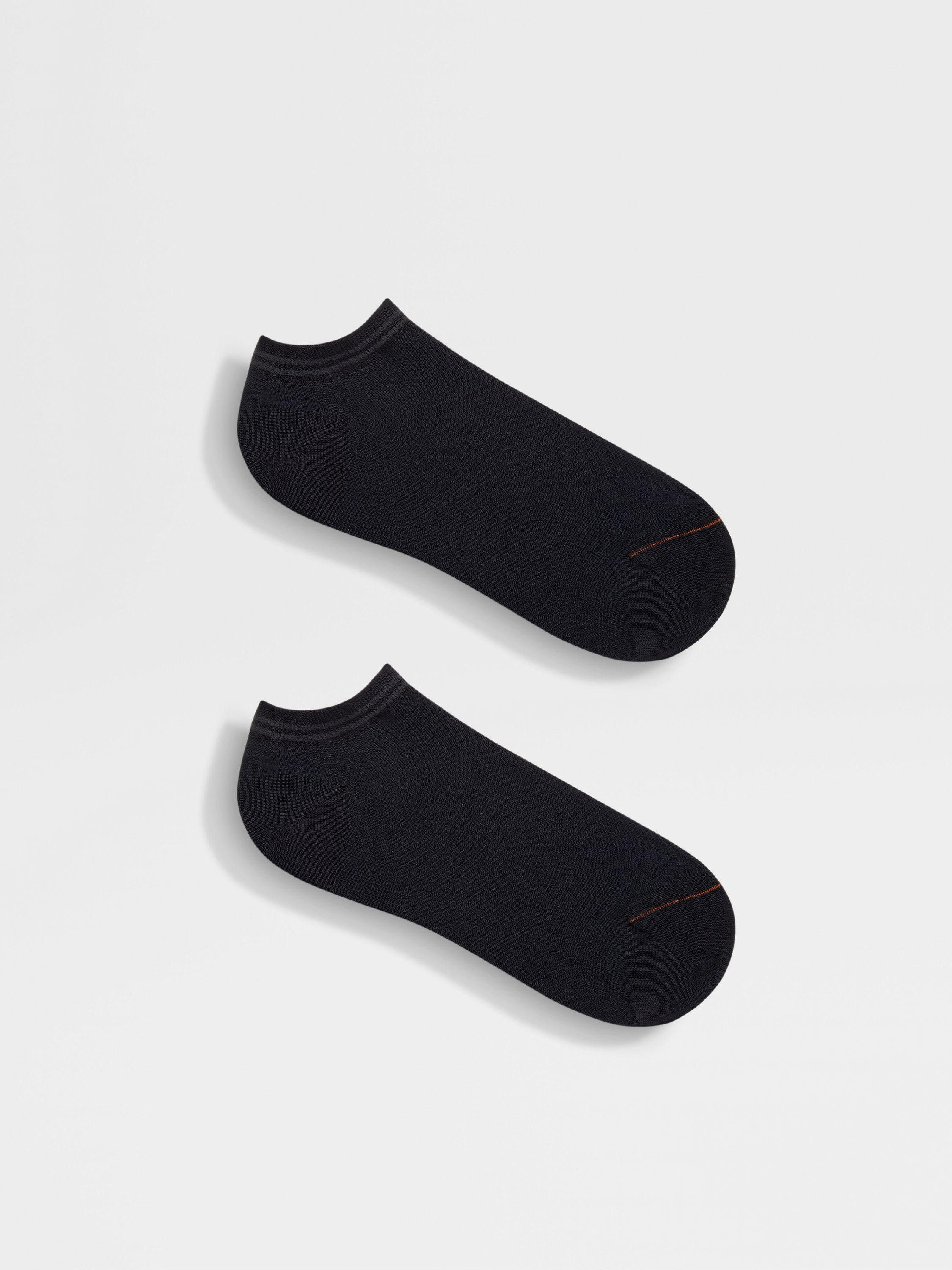 Navy Blue Cotton Blend Socks Product detail photo #2