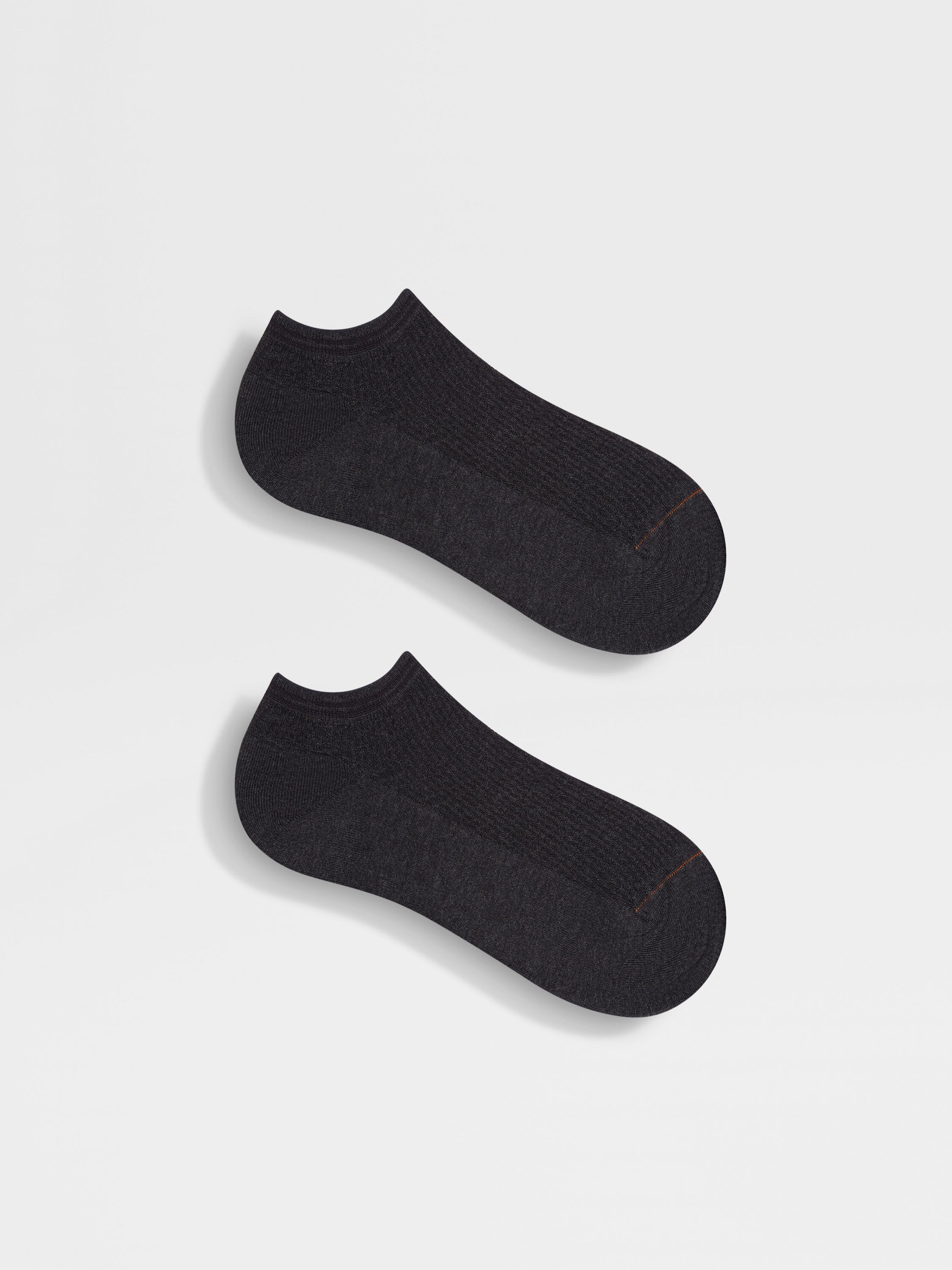 Dark Grey Cotton Blend Socks Product detail photo #2