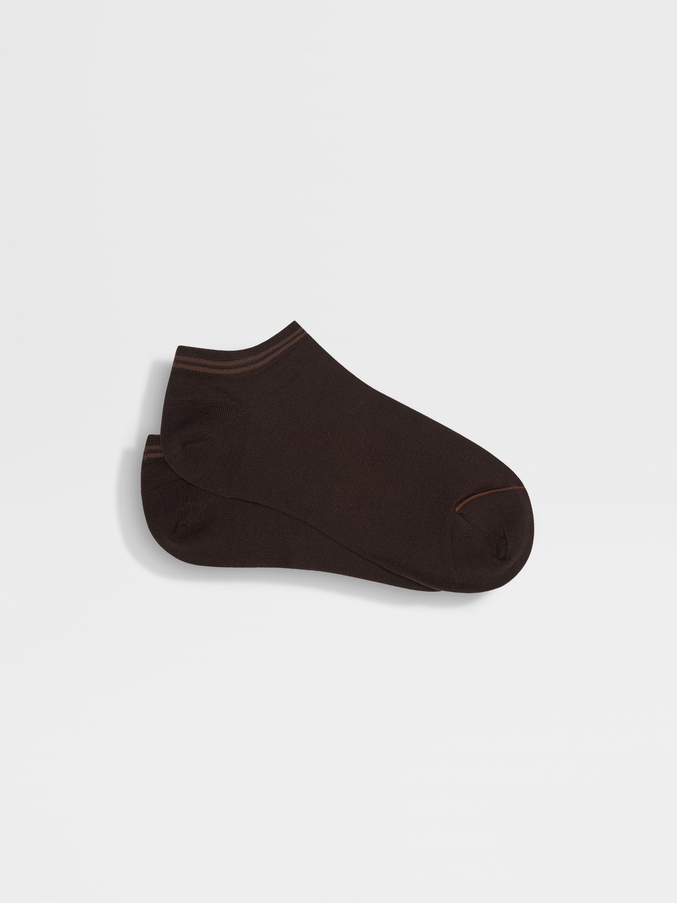 Dark Brown Cotton Blend Socks Main product photo