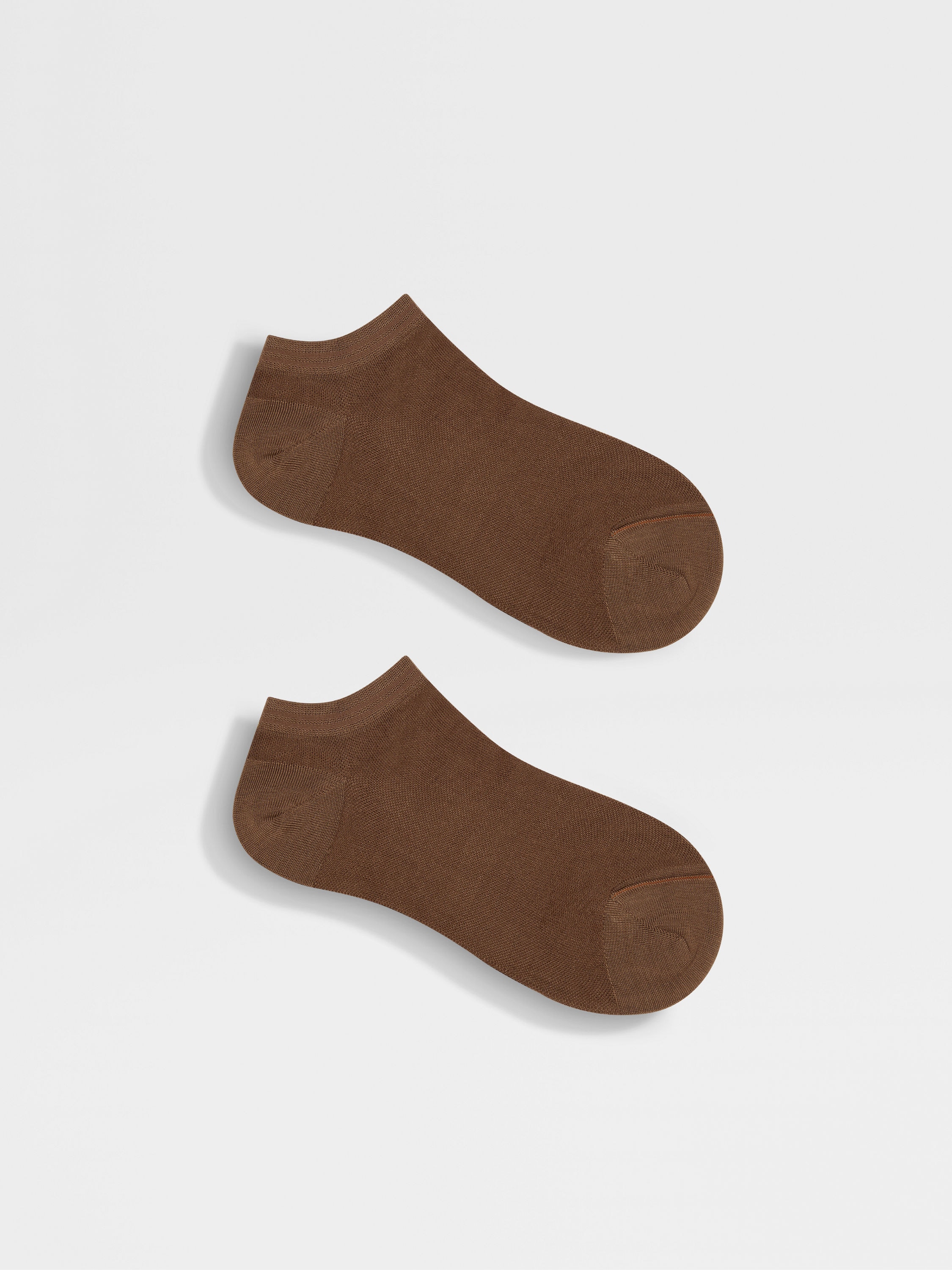 Brown Cotton Blend Socks Product detail photo #2