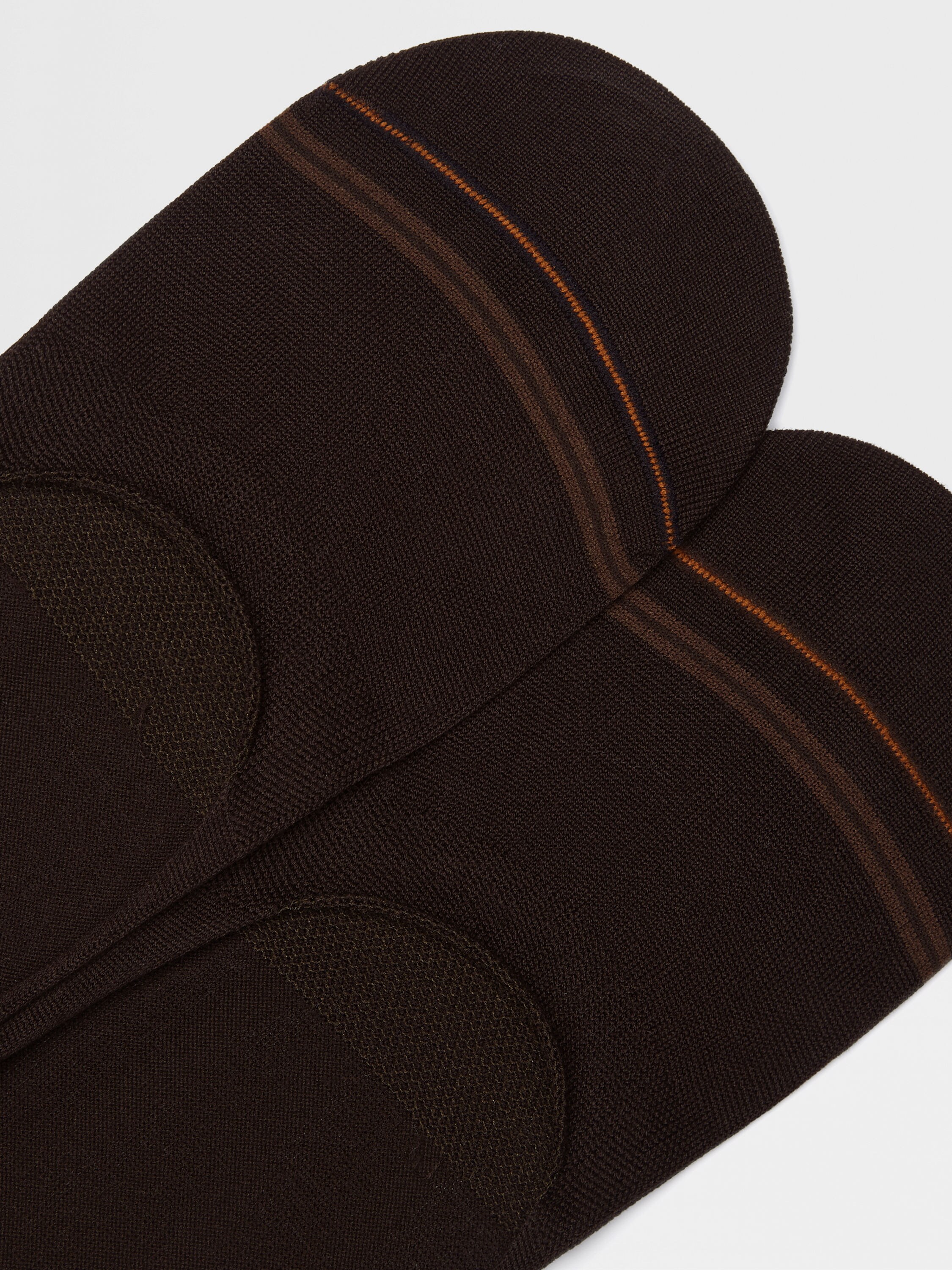 深棕色棉质混纺袜子 产品细节图 #1