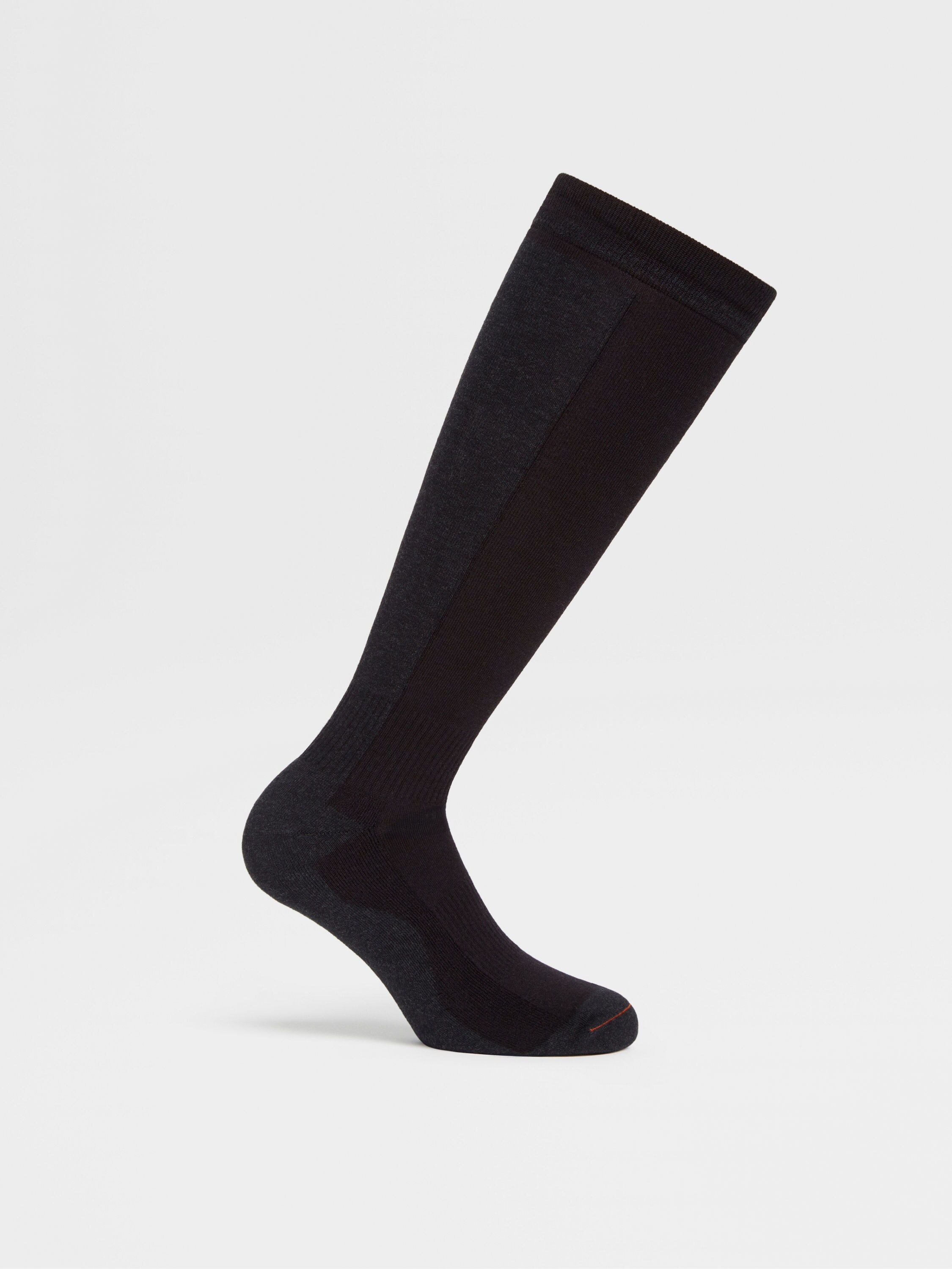 Black Techmerino™ Wool Socks Product detail photo #2