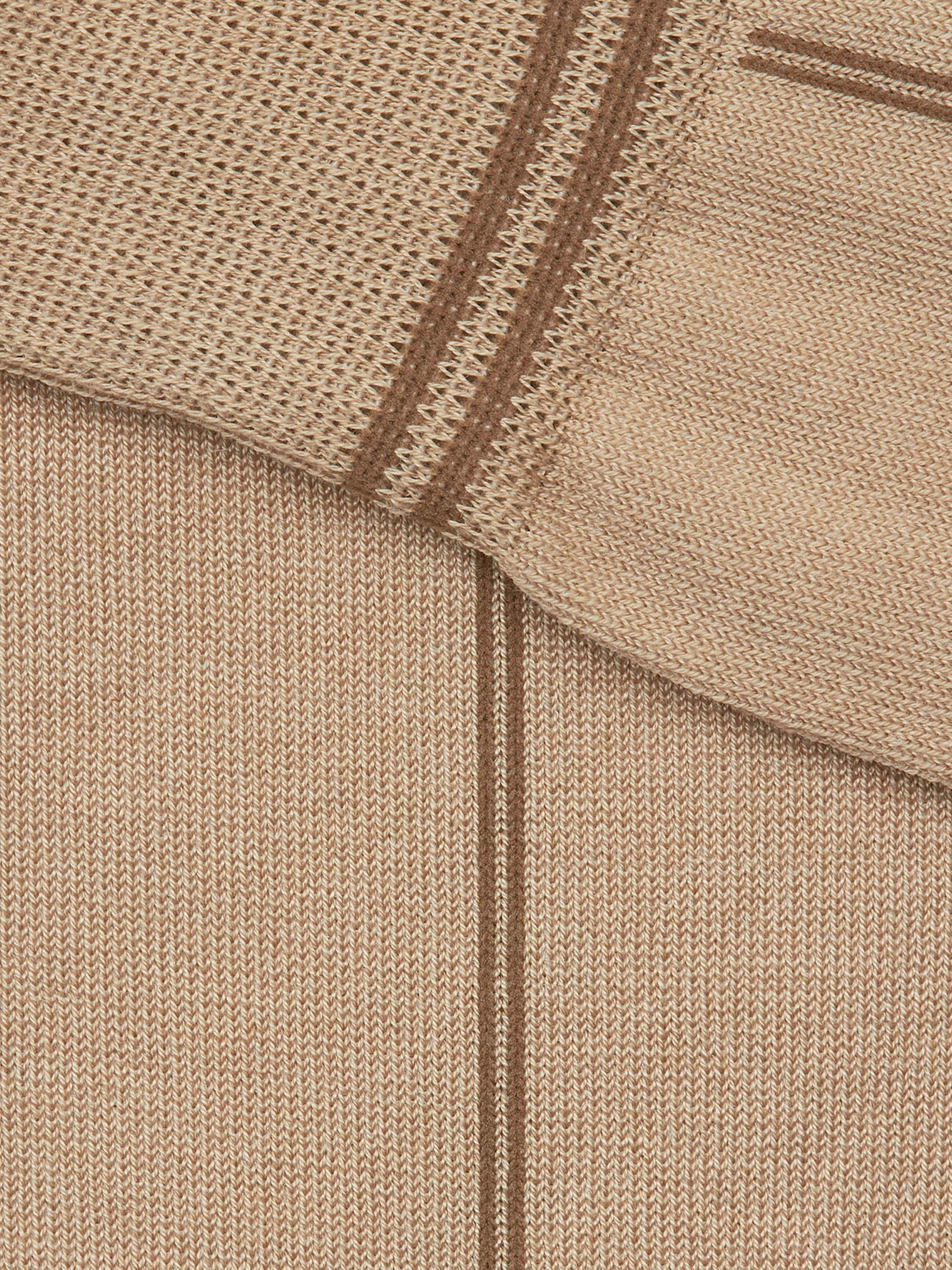 Beige Cotton Blend Socks Product detail photo #1