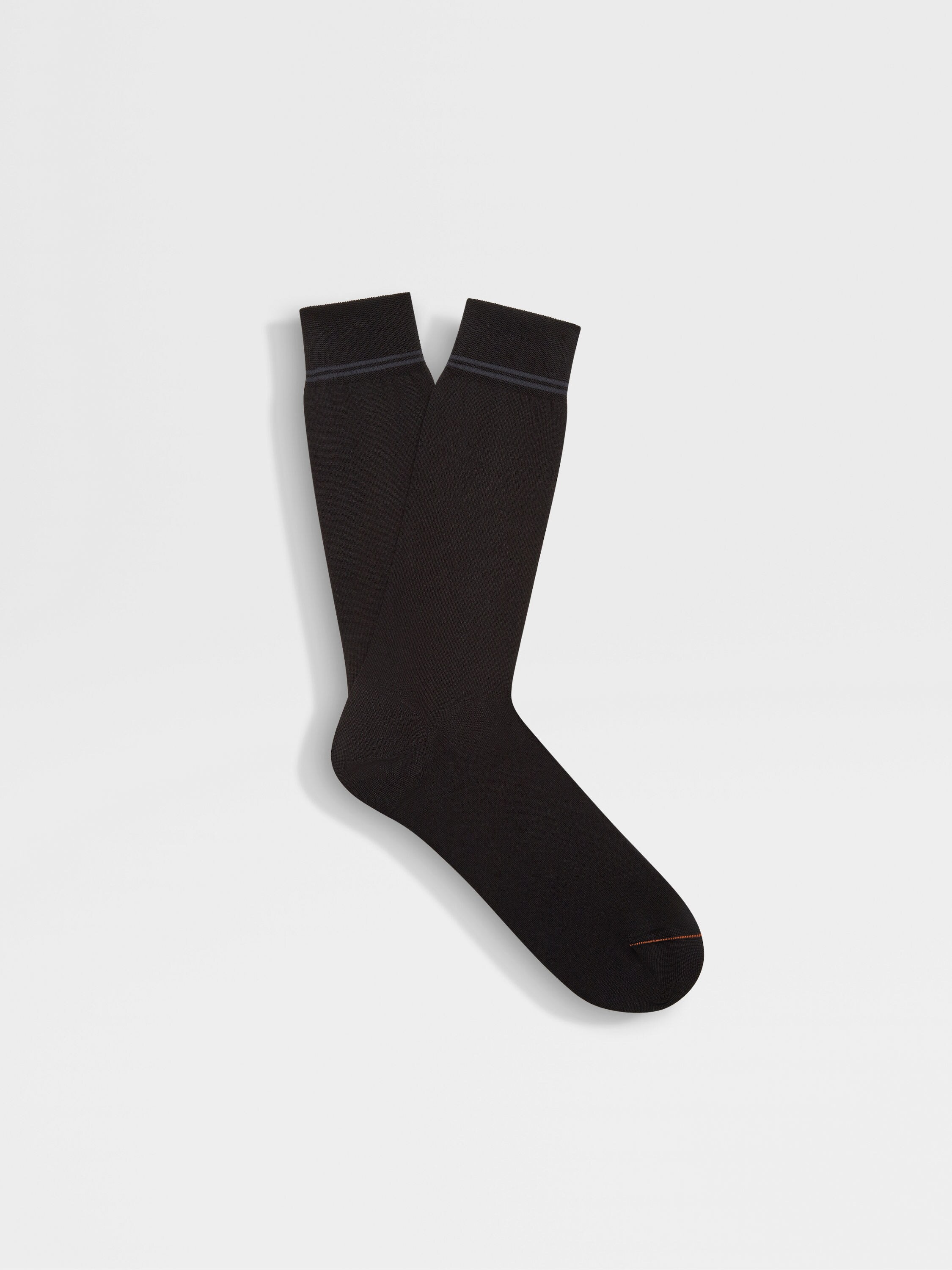 Black Cotton Blend Socks Main product photo