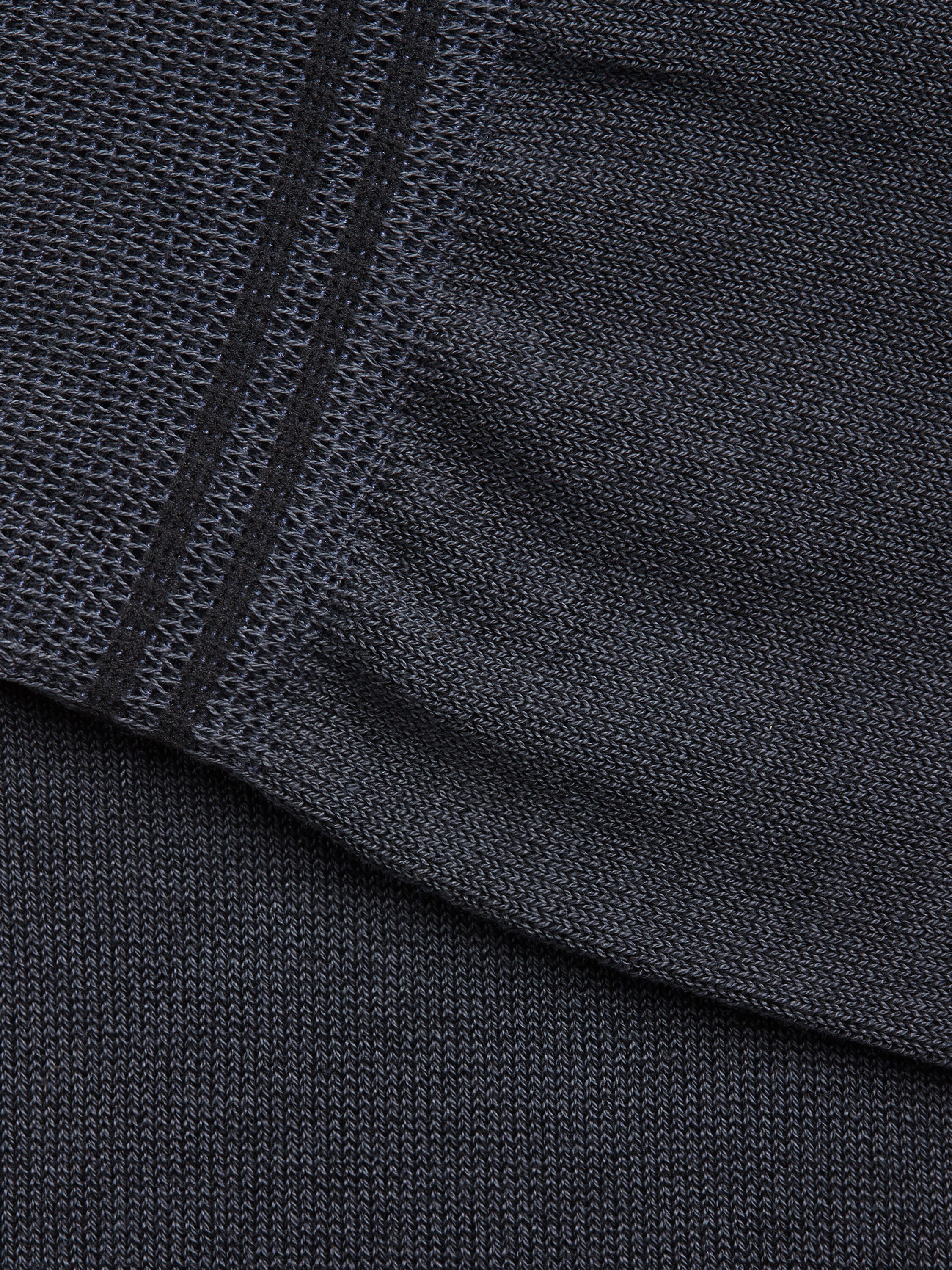 Blue Cotton Blend Socks Product detail photo #1