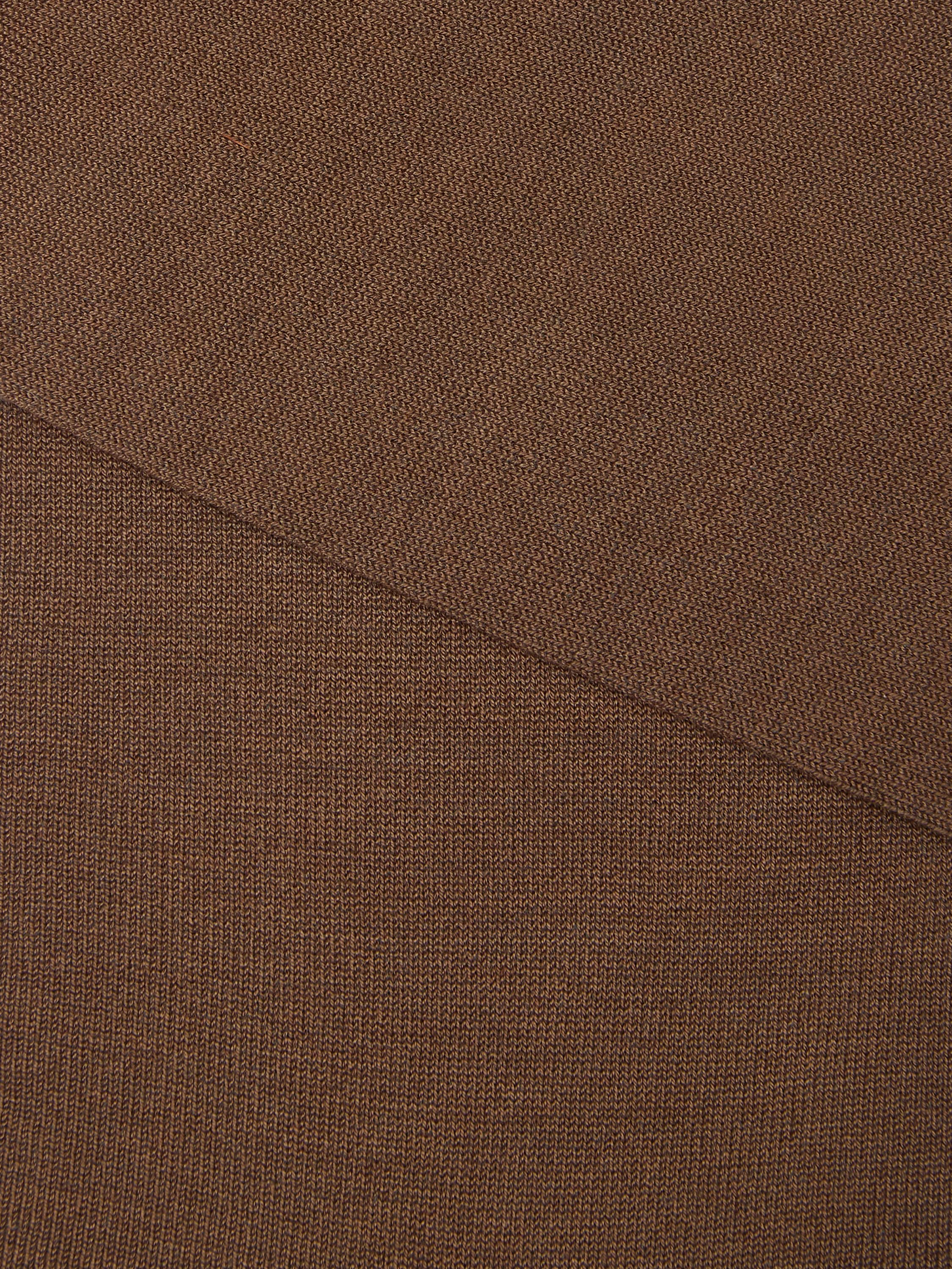 Brown Cotton Blend Socks Product detail photo #1