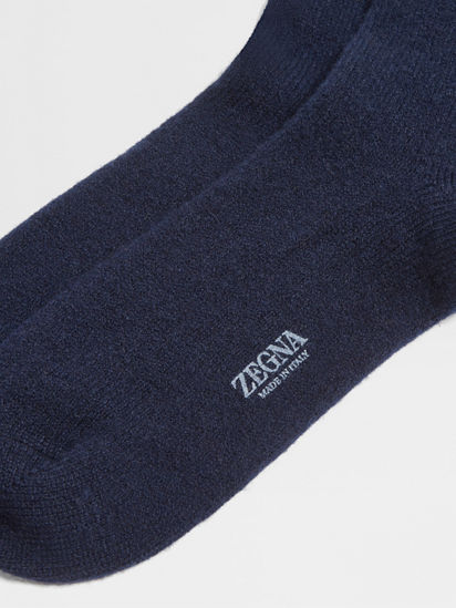 Navy Blue Oasi Cashmere Travel Set FW25 33163126 | Zegna BE
