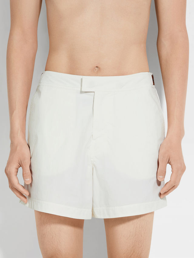 ZEGNA 232 Road Brand Mark Swim Trunks Product detail photo #1