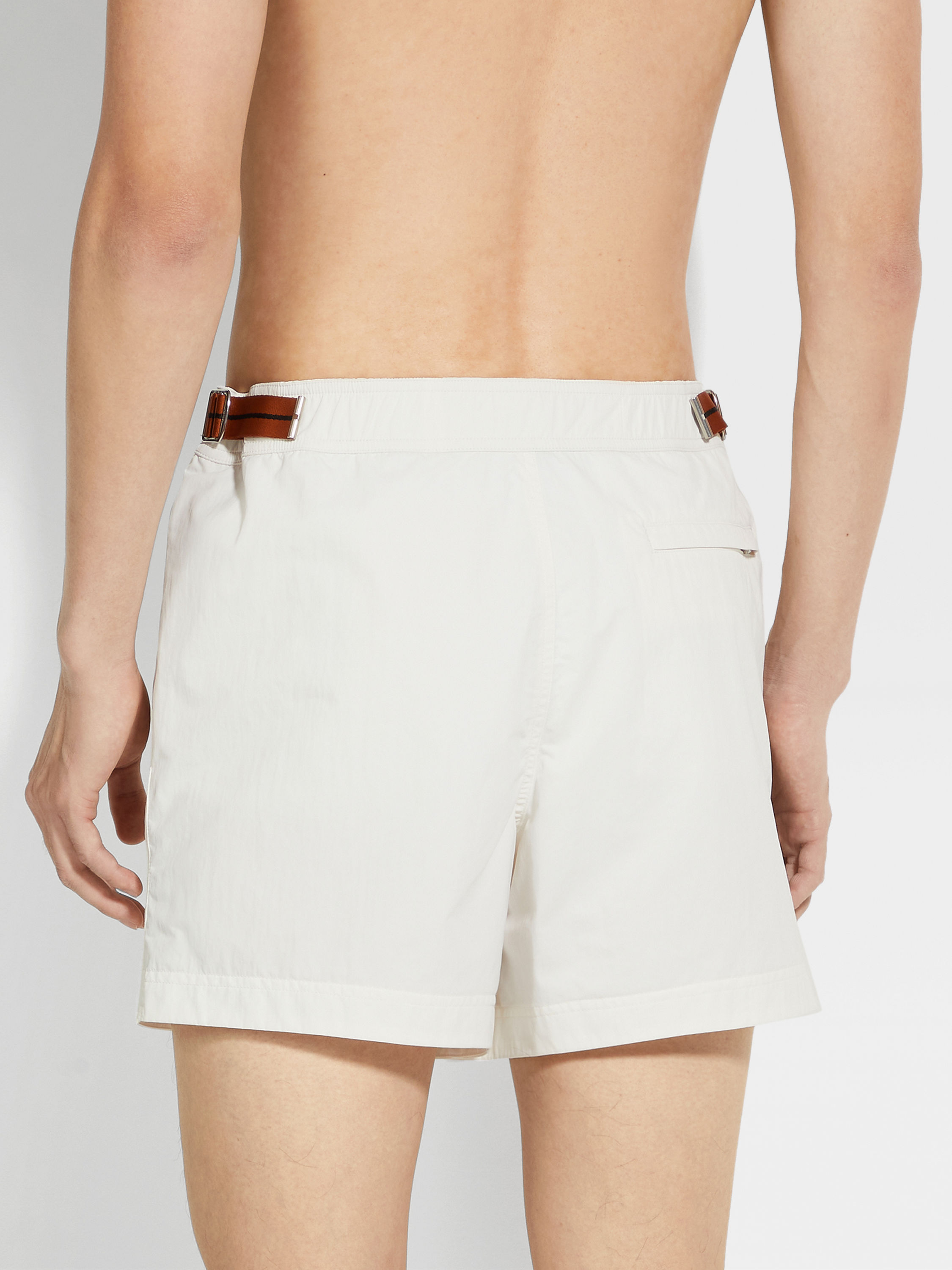 ZEGNA 232 Road Brand Mark Swim Trunks Product detail photo #2