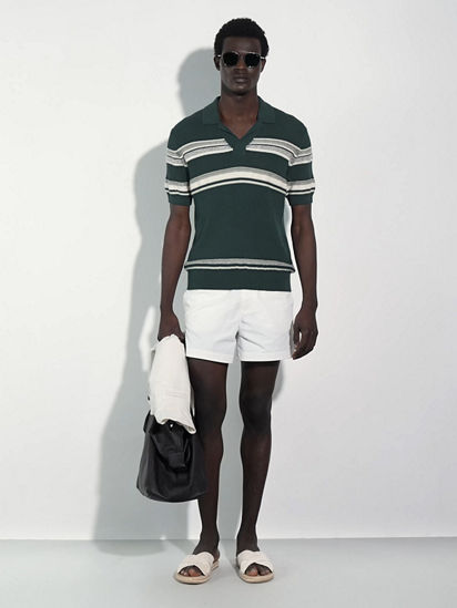 【関税&送料込】Patou Bermuda Summer Riviera Striped seersucker shorts | Gutteridge | Men's catalog