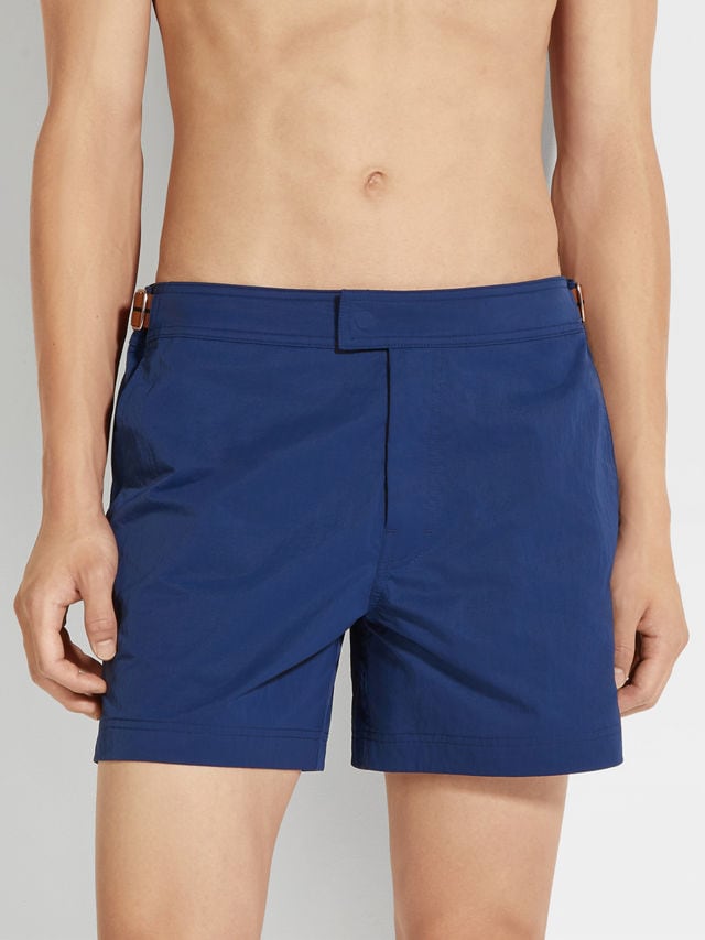 ZEGNA 232 Road Brand Mark Swim Trunks Product detail photo #1