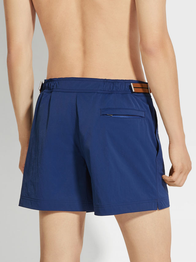 ZEGNA 232 Road Brand Mark Swim Trunks Product detail photo #2