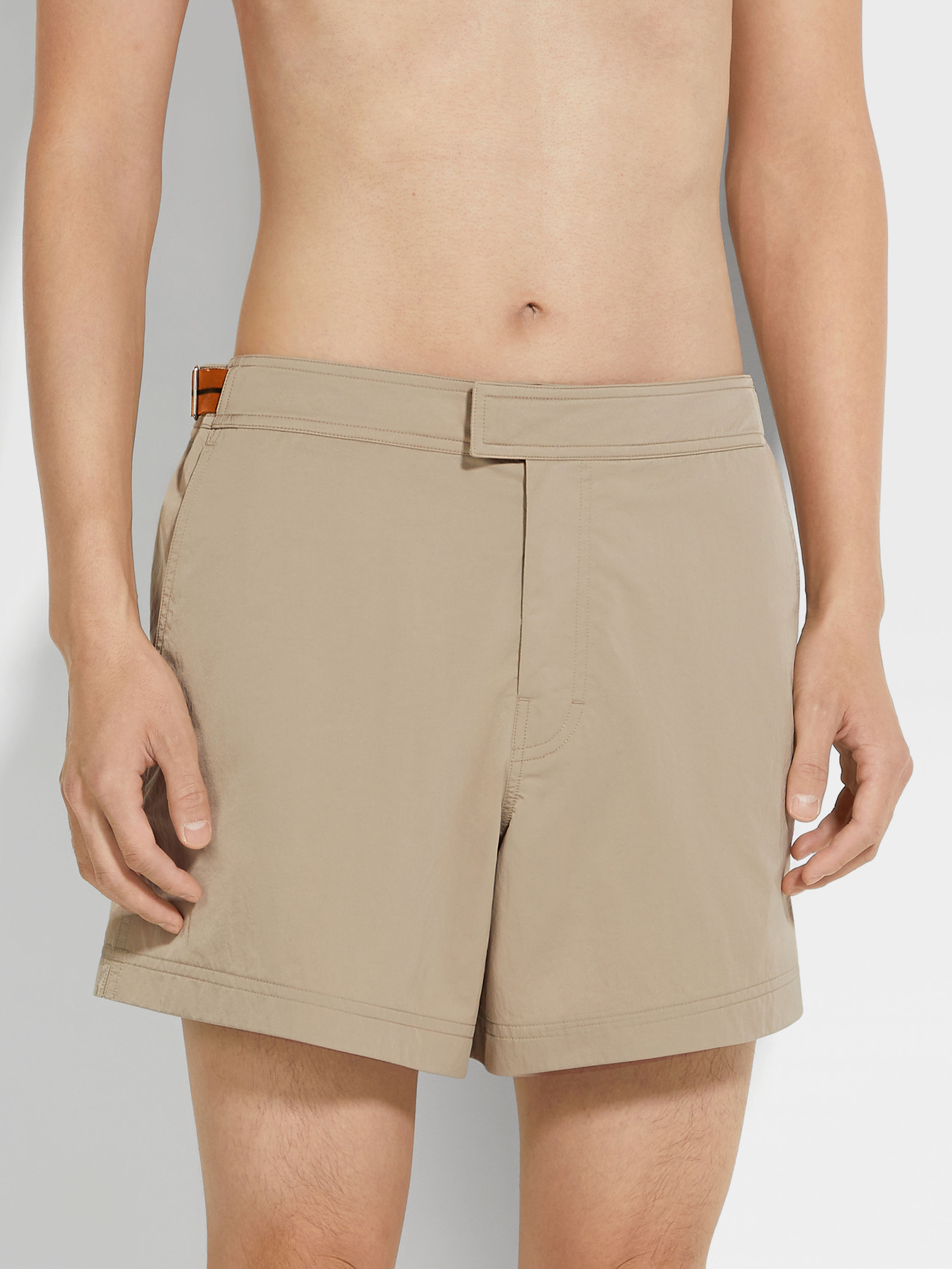 Zegna 232 Road Brand Mark Swim Trunks Product detail photo #1