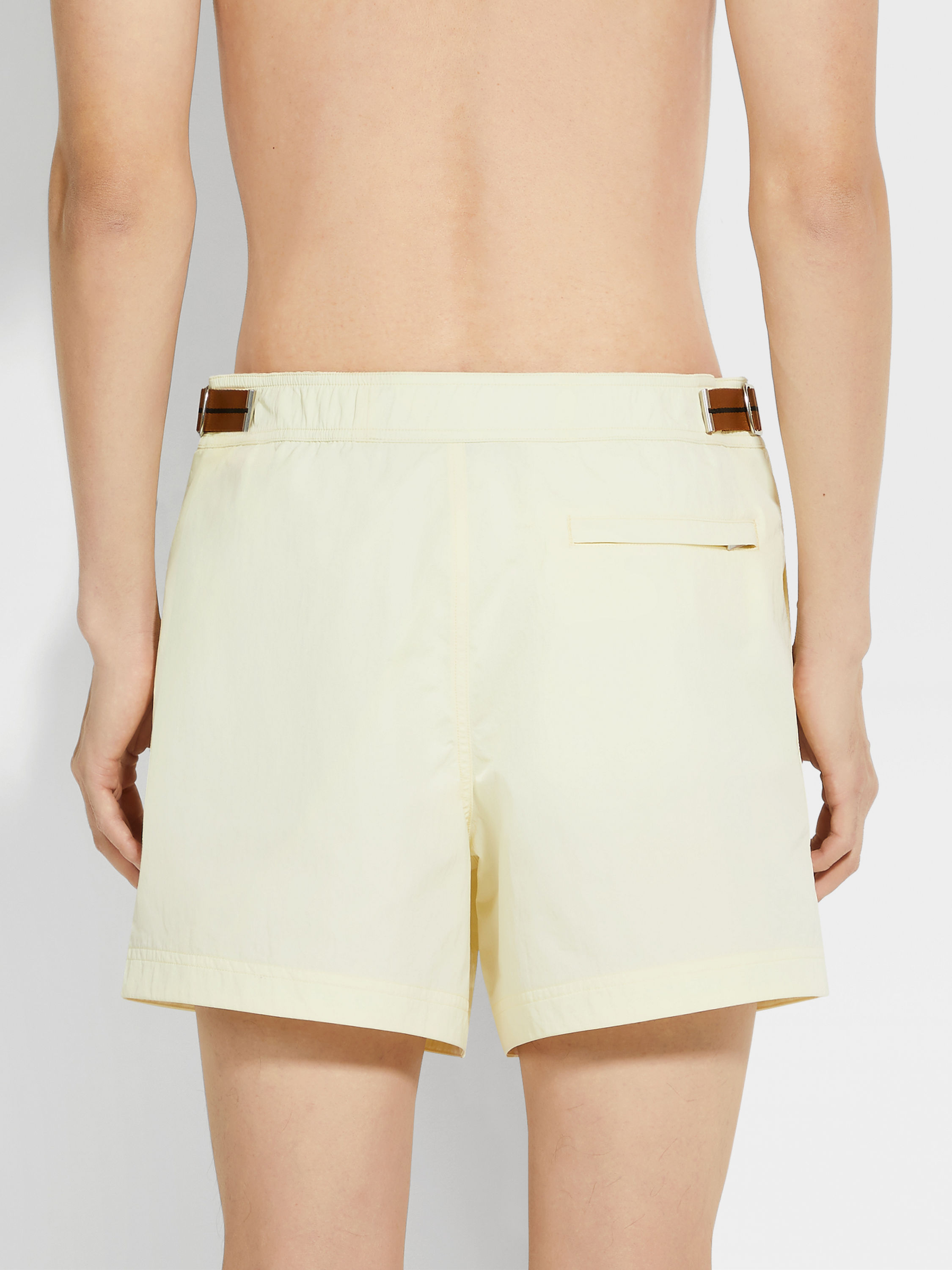 Zegna 232 Road Brand Mark Swim Trunks Product detail photo #2