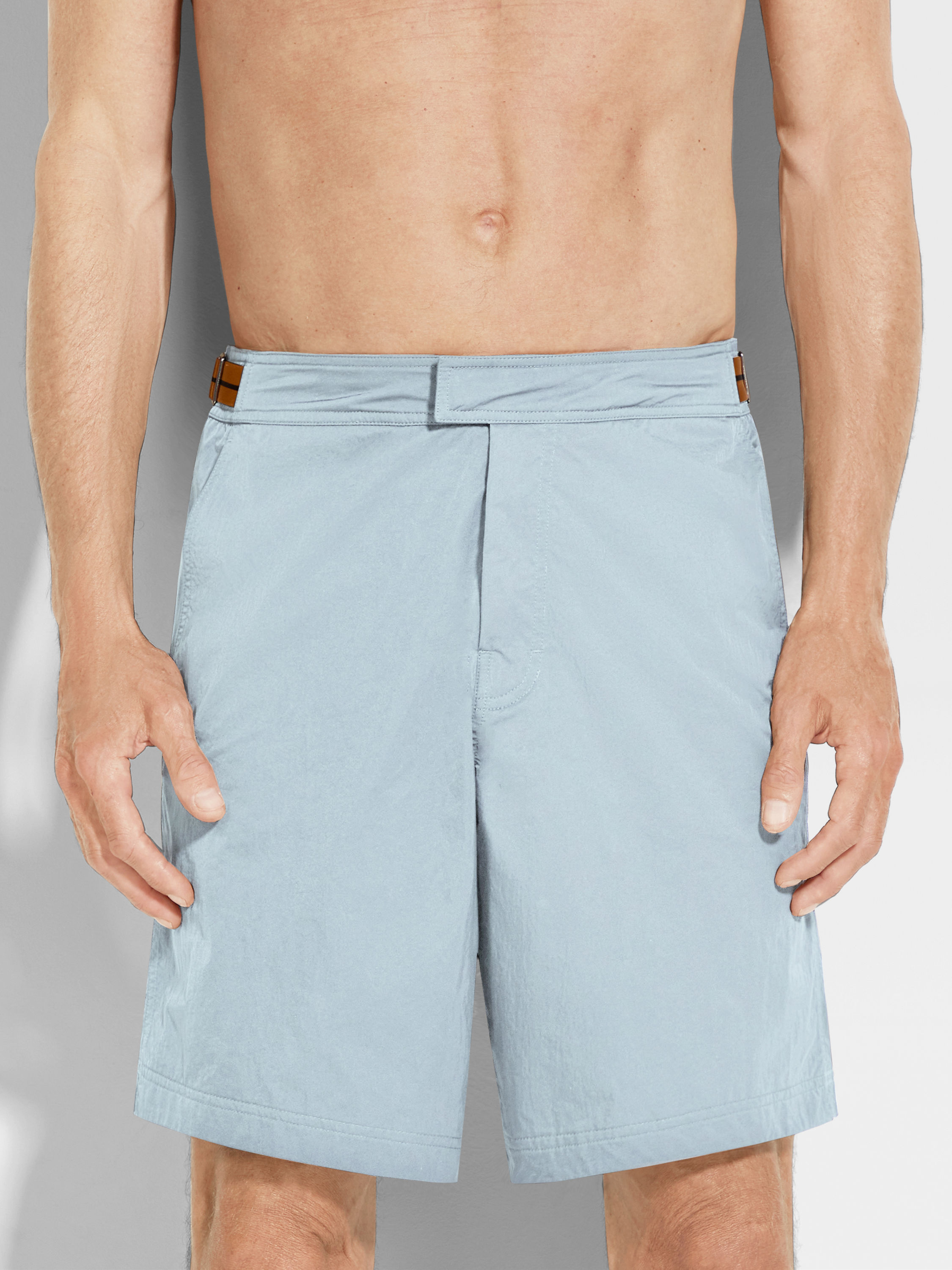Zegna 232 Road Brand Mark Swim Trunks Product detail photo #1