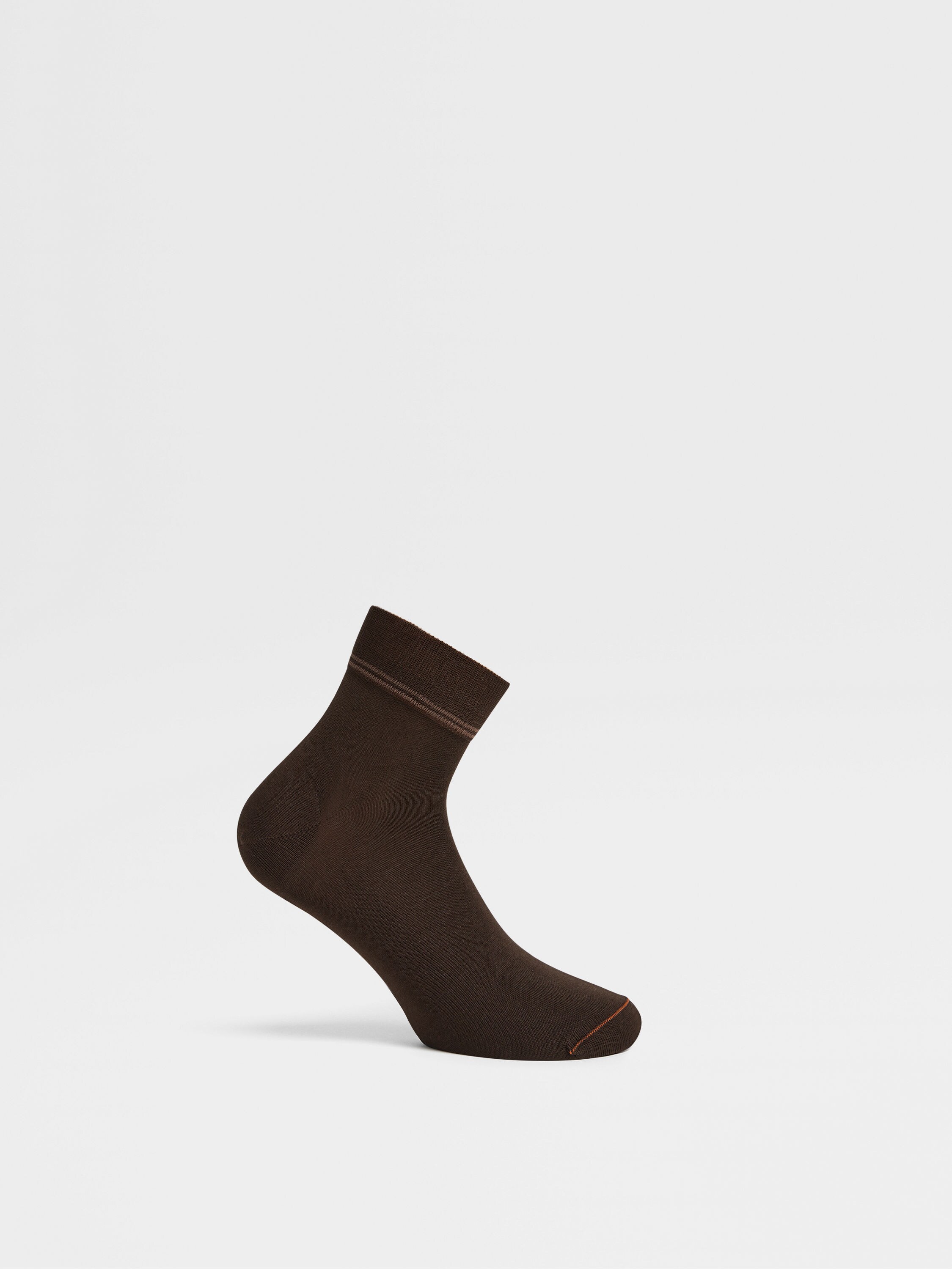 Brown Cotton Blend Socks Product detail photo #2