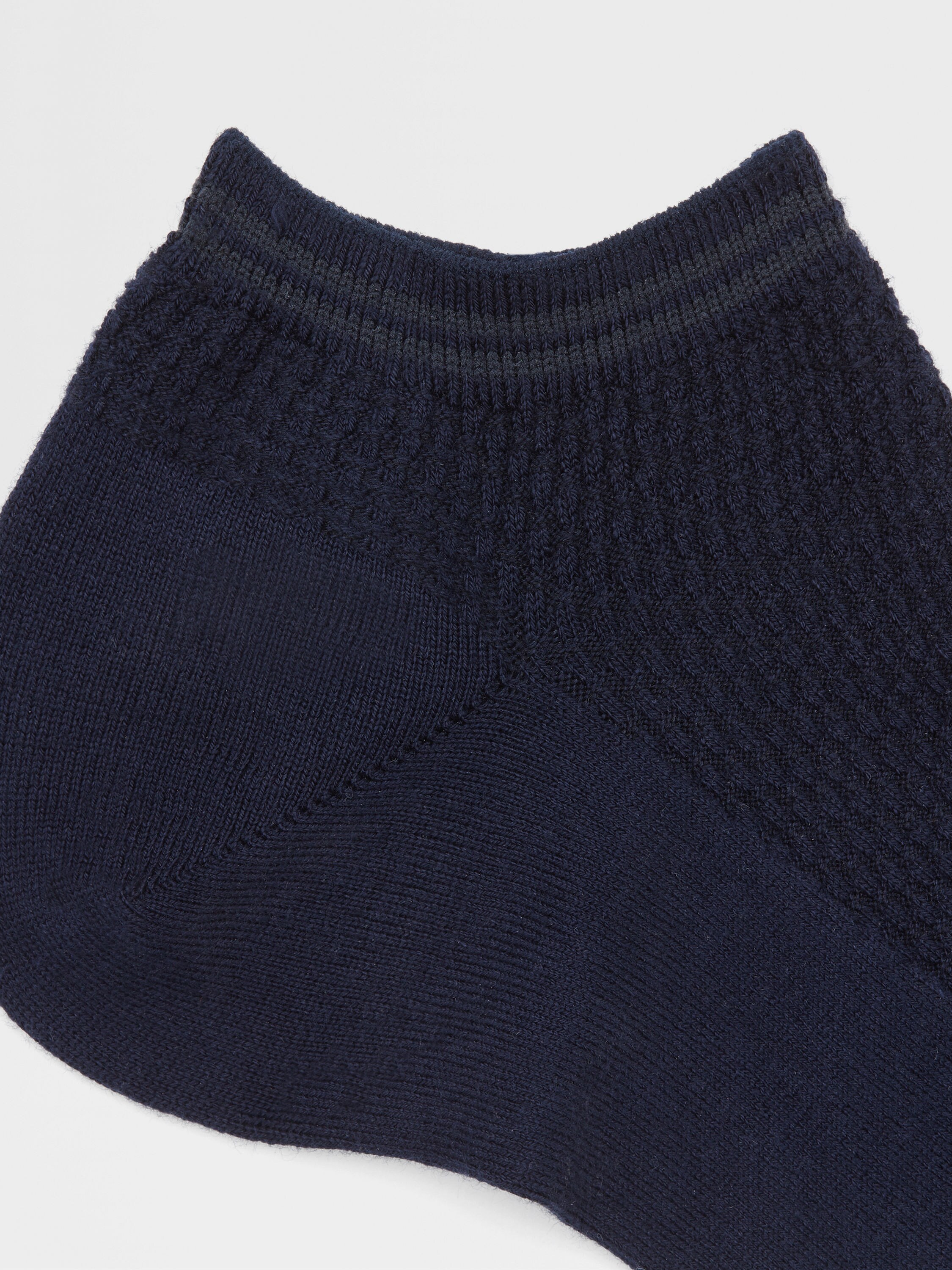 Navy Blue Cotton Blend Socks Product detail photo #1