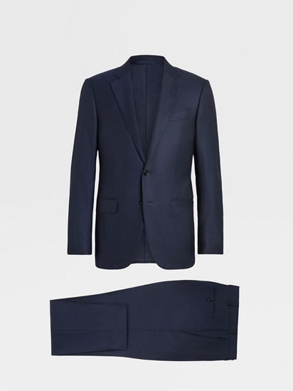 Navy Blue 12milmil12 Wool Suit SS25 23218577 | Zegna ES Navy Blue 12milmil12 Wool Suit SS25 23218577 | Zegna ES