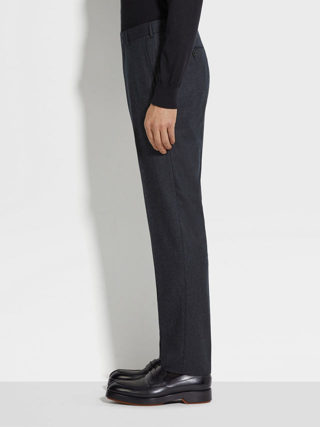 Dark Grey Wool Pants Product detail photo #2