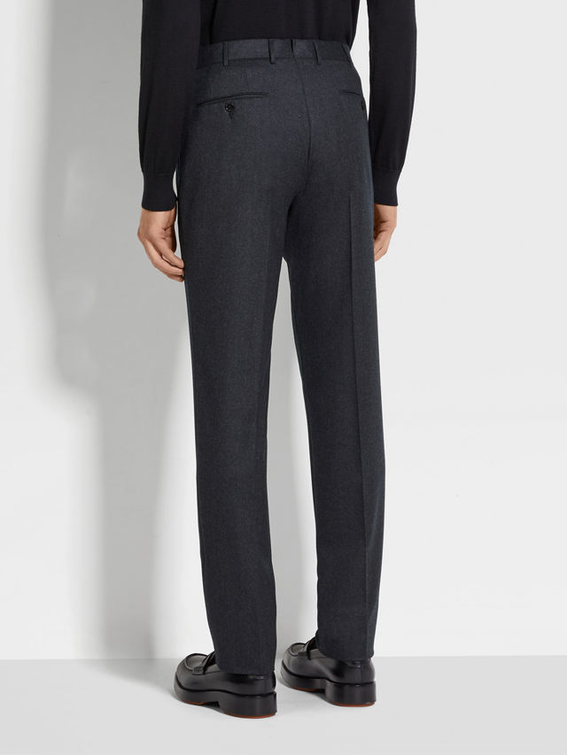 Dark Grey Wool Pants Product detail photo #4