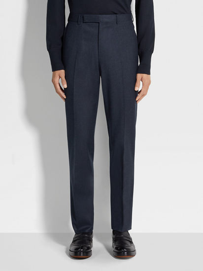 Dark Blue Wool Pants SS25 22455698 | Zegna NL Dark Blue Wool Pants SS25 22455698 | Zegna NL