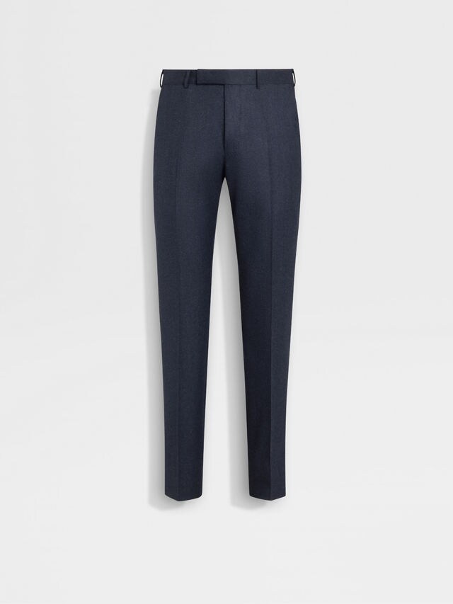 Pantaloni in Lana Blu Scuro Foto principale del prodotto