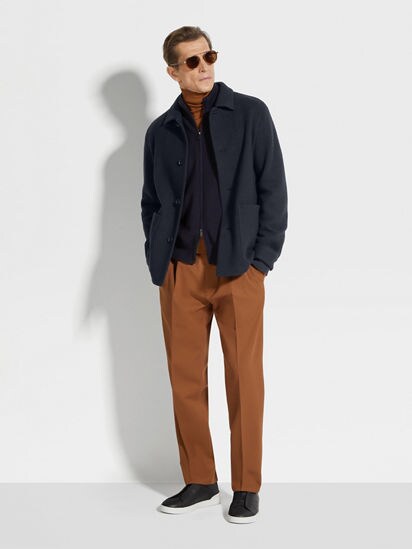 ZEGNA Linen Chore Jacket for Men