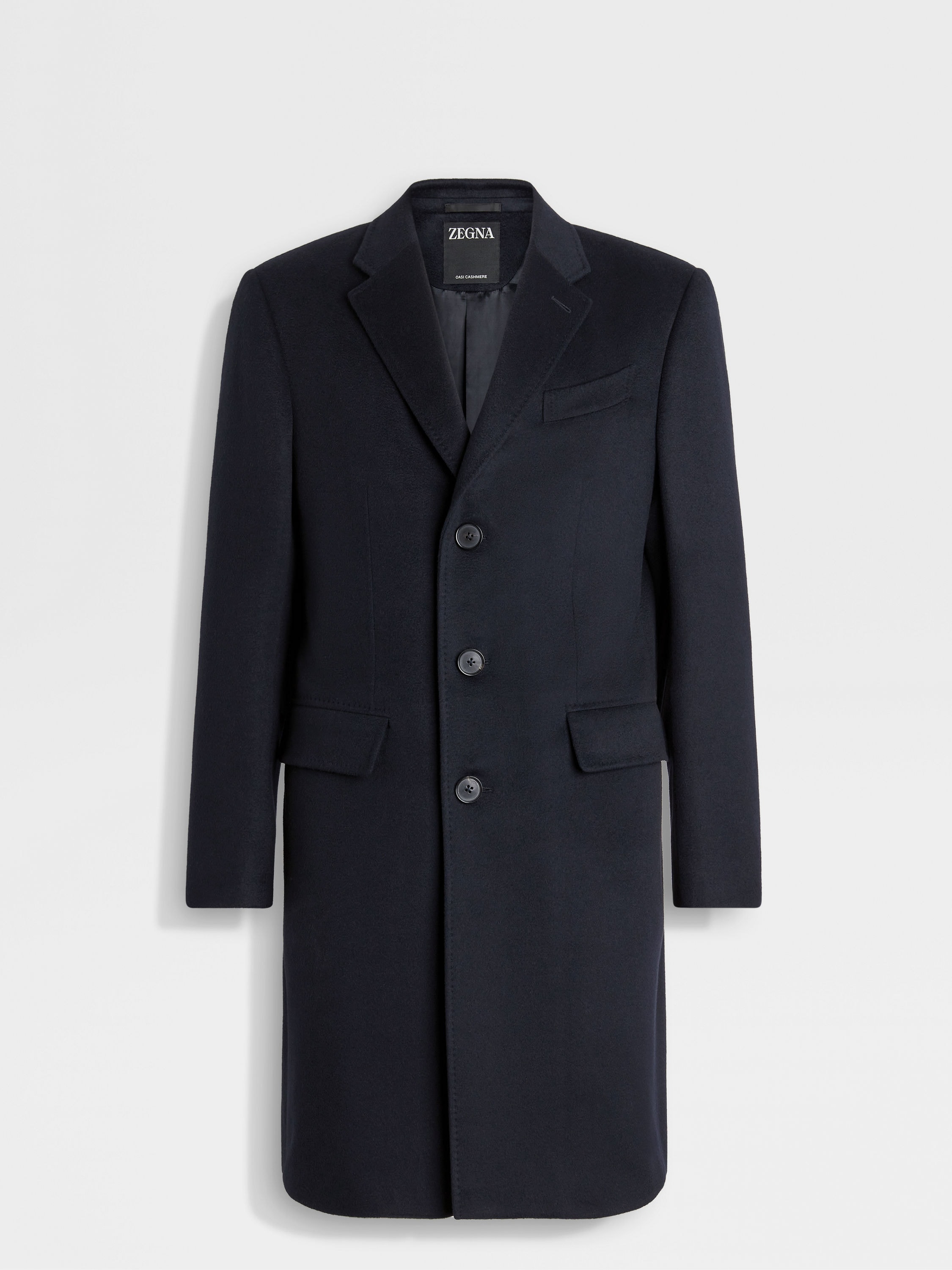 Navy Blue Oasi Cashmere Overcoat SS25 22453412 | Zegna US Navy Blue Oasi Cashmere Overcoat SS25 22453412 | Zegna US