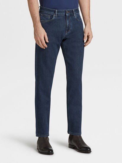 Zegna City Stretch-Cotton Five-Pocket Pants, Pants