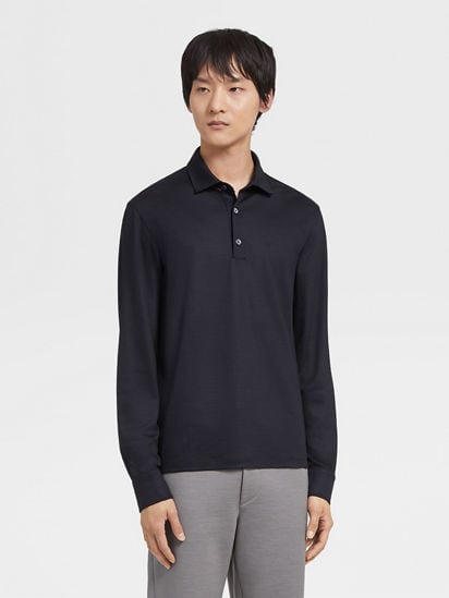 Ermenegildo zegna sales long sleeve polo