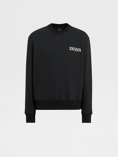 Black cotton sweatshirt