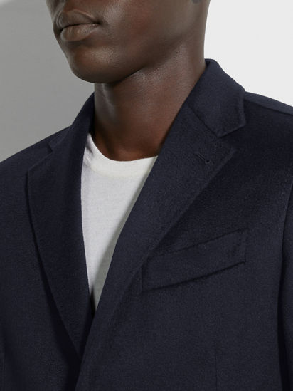 Navy Blue Oasi Cashmere Jacket FW25 22377430 | Zegna NL