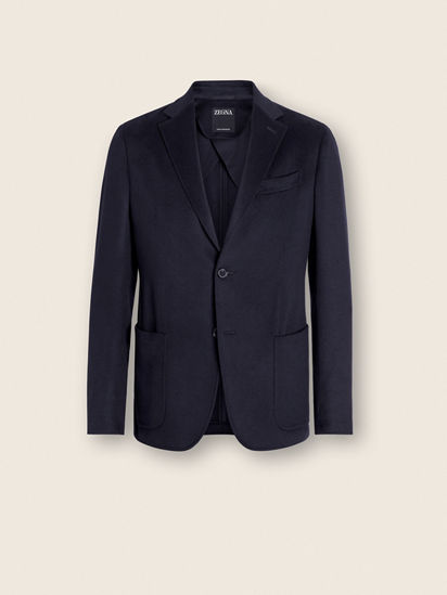 Navy Blue Oasi Cashmere Jacket SS26 22377430 | Zegna RO