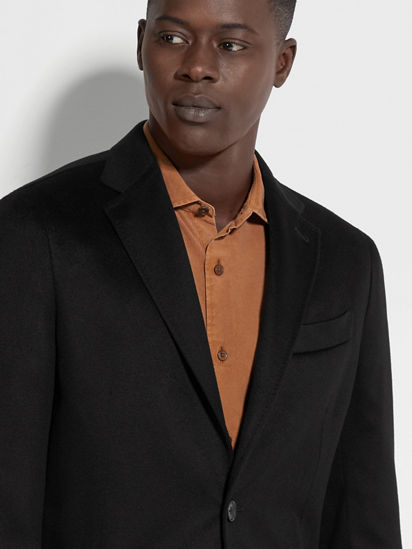 Black Oasi Cashmere Jacket FW25 22377419 | Zegna FI