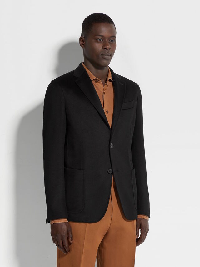 Black Oasi Cashmere Jacket Product detail photo #3