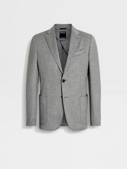 グレーメランジュ Oasi Cashmere ジャケット FW24 22377431 グレーメランジュ Oasi Cashmere ジャケット FW24 22377431