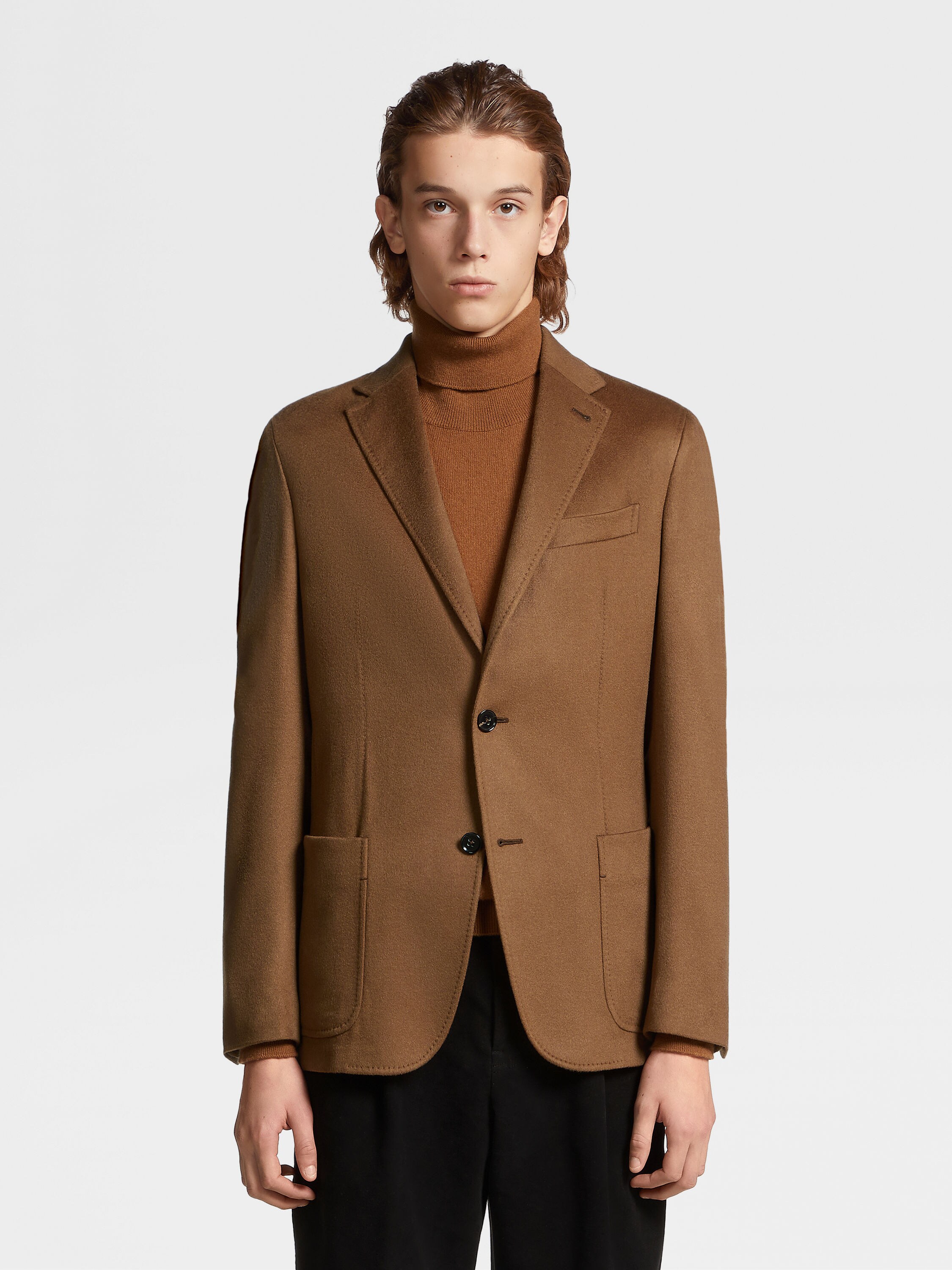 Dark Foliage Oasi Cashmere Shirt Jacket Product detail photo #3