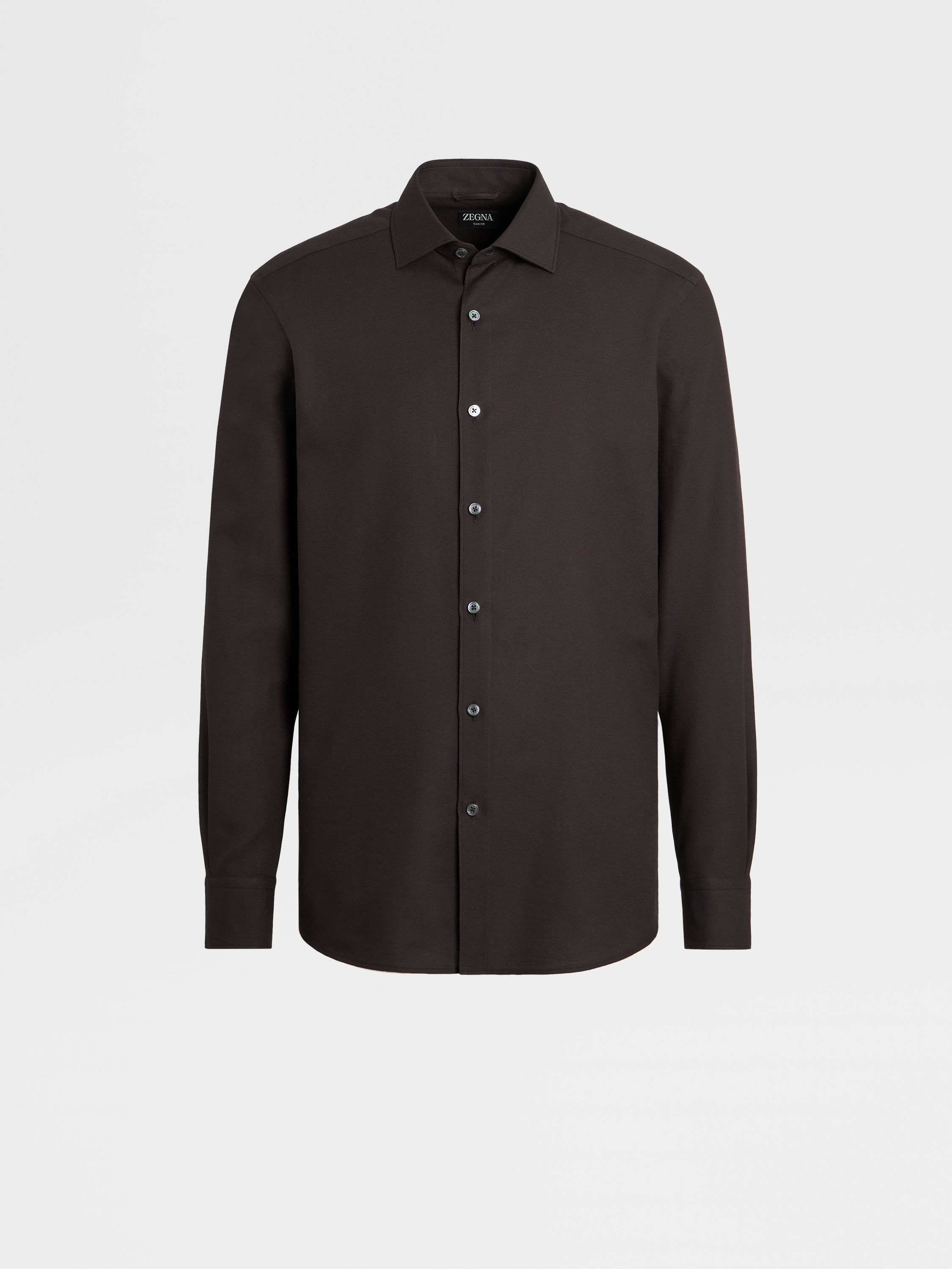 Dark Brown Cashco Long-sleeve Shirt
