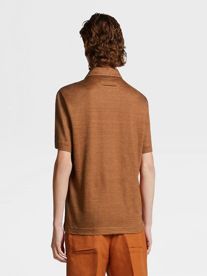 Foliage Linen Polo Shirt SS25 26665480 | Zegna KR
