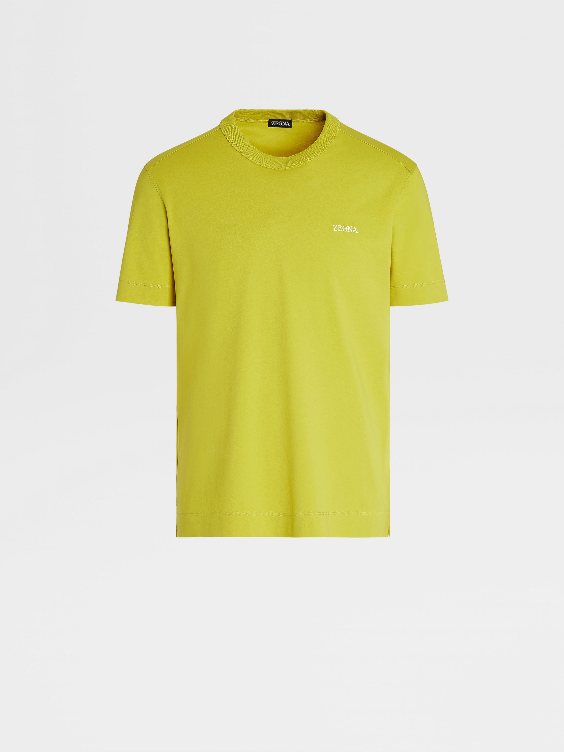 黄色棉质短袖 T 恤